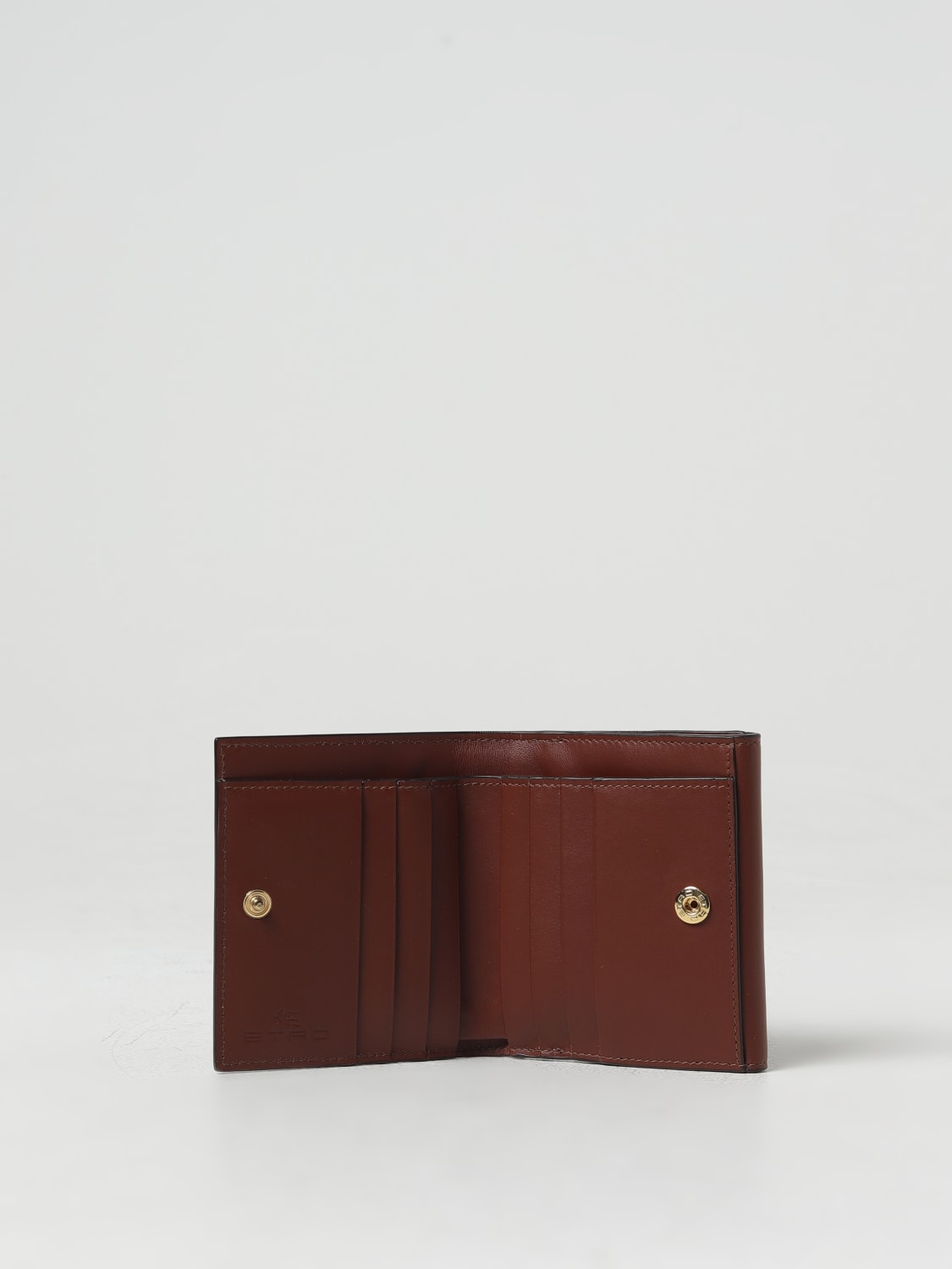 財布・小物その他 ETRO Woman Wallet Brown 1N0837567 0600 ETRO エトロ 財布 二つ折り財布 ミニ財布 小銭入れあり