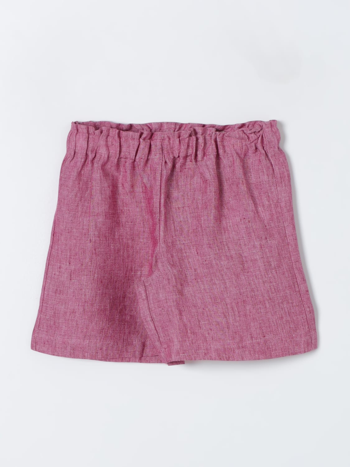 IL GUFO SHORT: Il Gufo girls' shorts, Red - Img 1