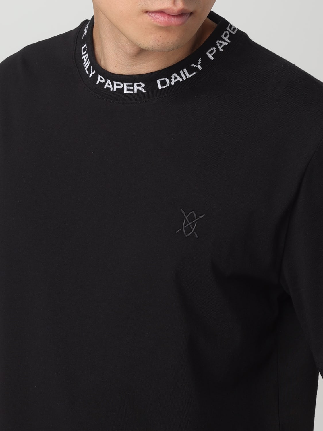 DAILY PAPER T-SHIRT: T-shirt homme Daily Paper, Noir - Img 3