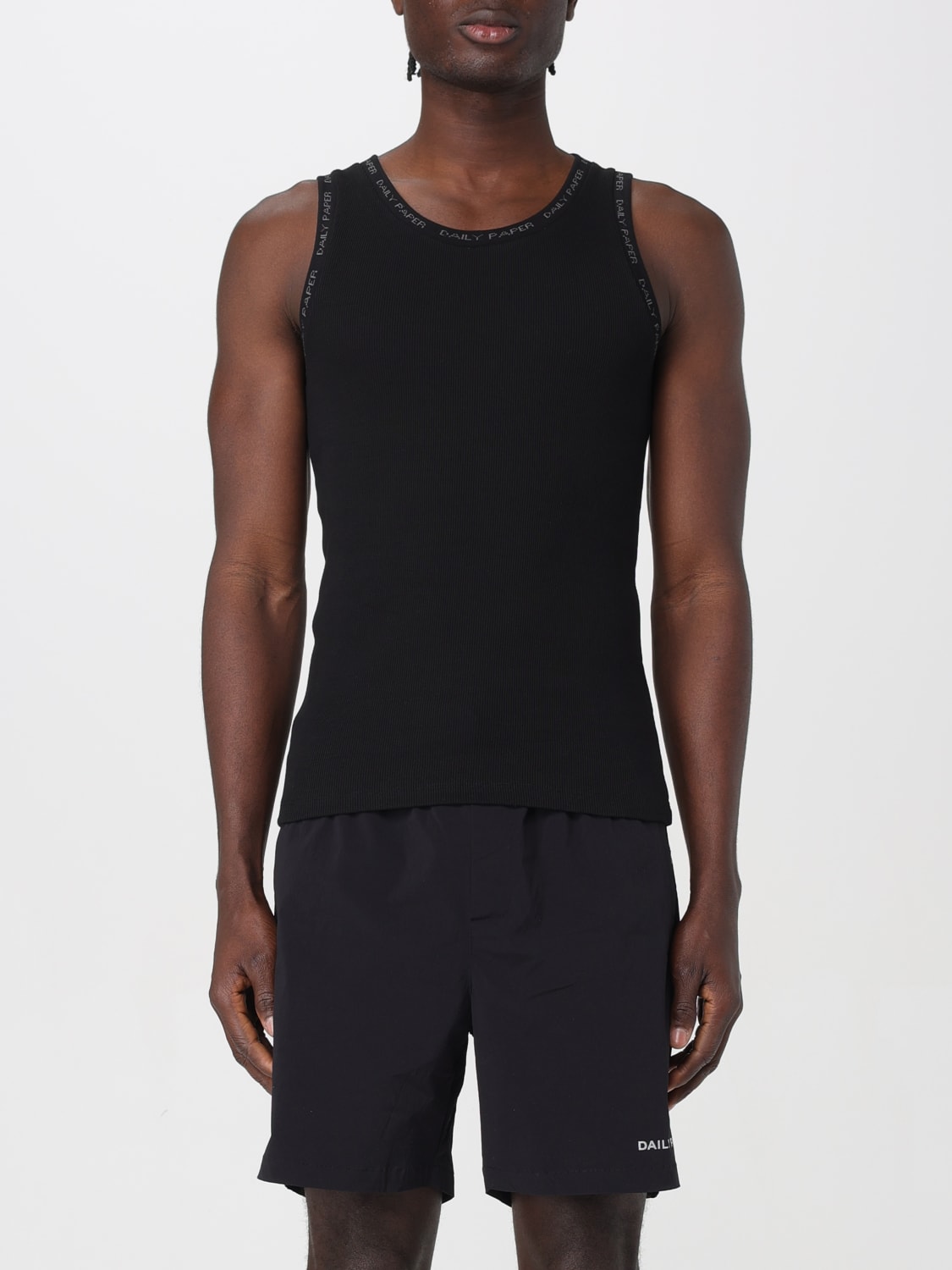 DAILY PAPER TANK TOP: Daily Paper men's tank top, Black - Img 1