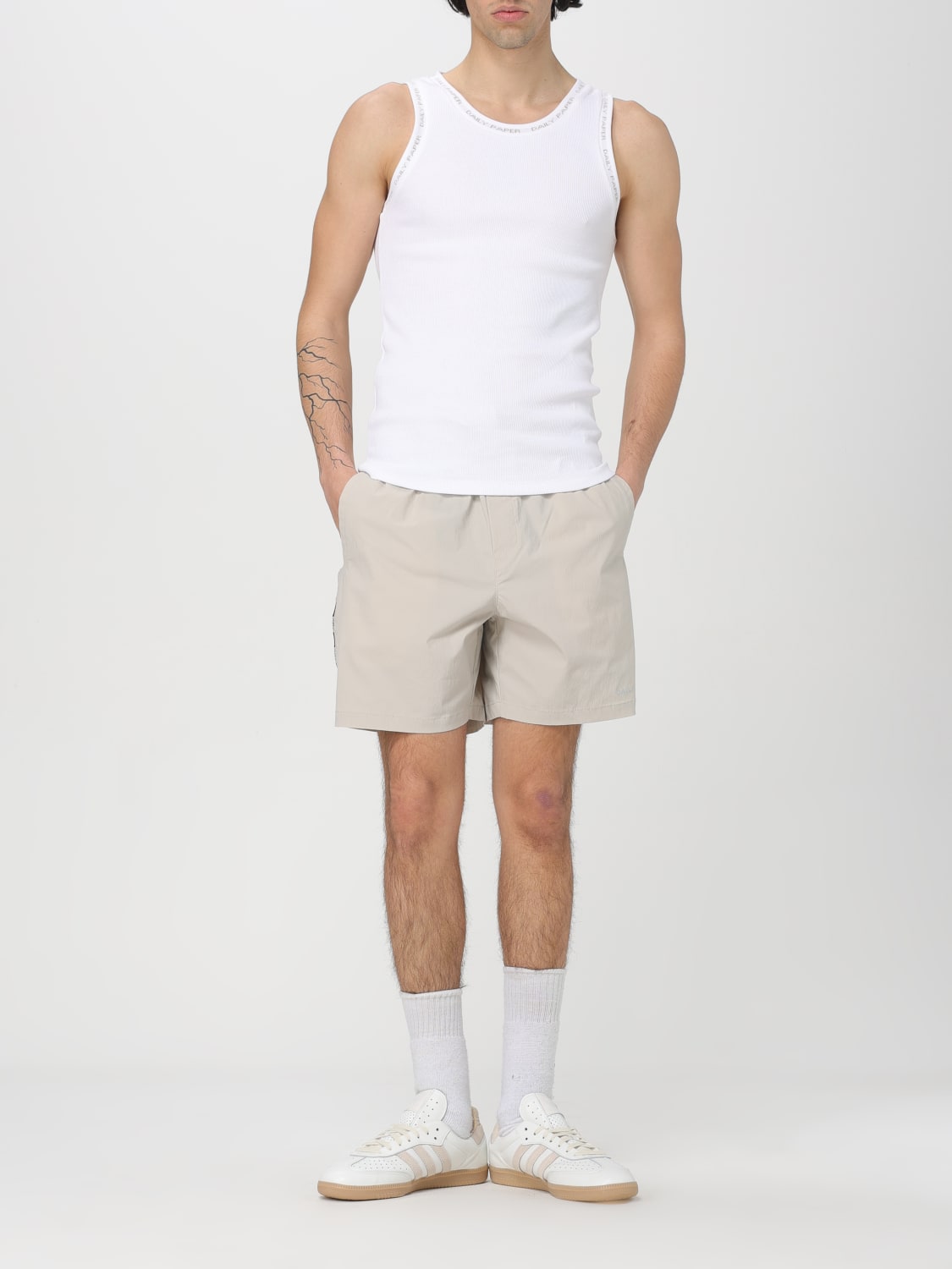 DAILY PAPER TANK TOP: Daily Paper men's tank top, White - Img 2