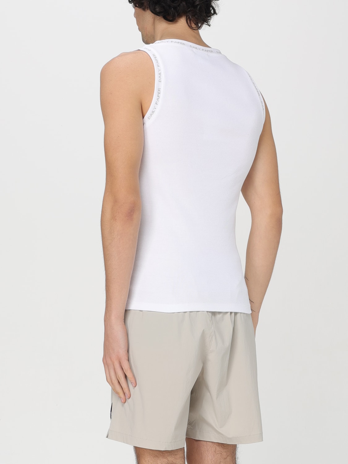 DAILY PAPER TANK TOP: Daily Paper men's tank top, White - Img 3