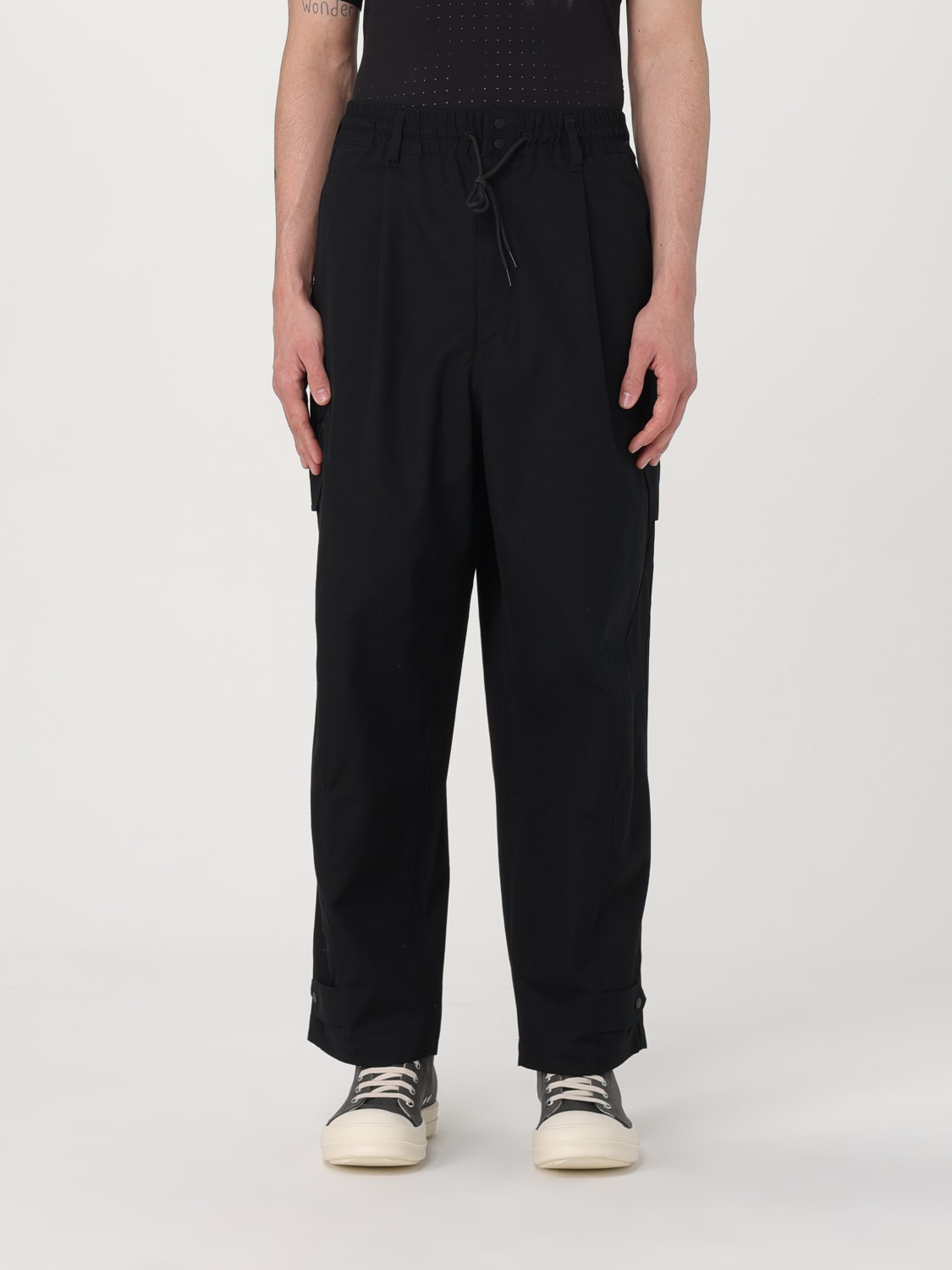 Y-3: Pants men - Black | Y-3 pants IN4345 online at GIGLIO.COM