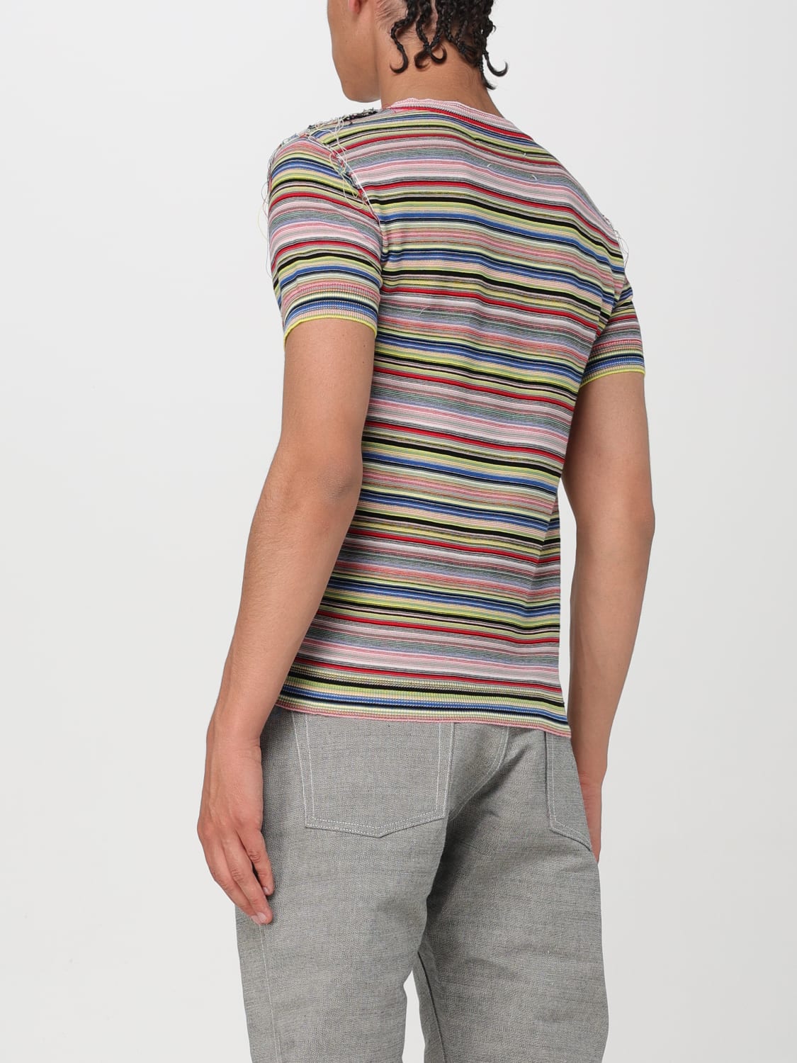 MAISON MARGIELA T-SHIRT: Maison Margiela men's t-shirt, Striped - Img 3