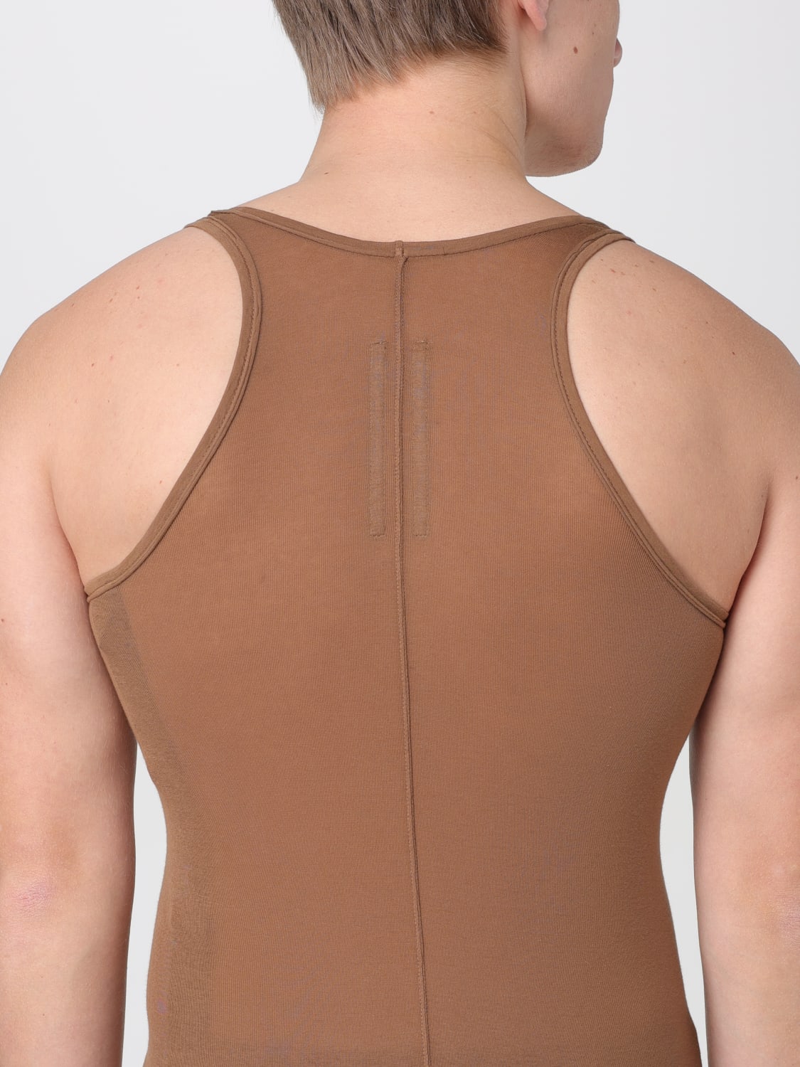 RICK OWENS DRKSHDW TANK TOP: T-shirt men Drkshdw, Brown - Img 5