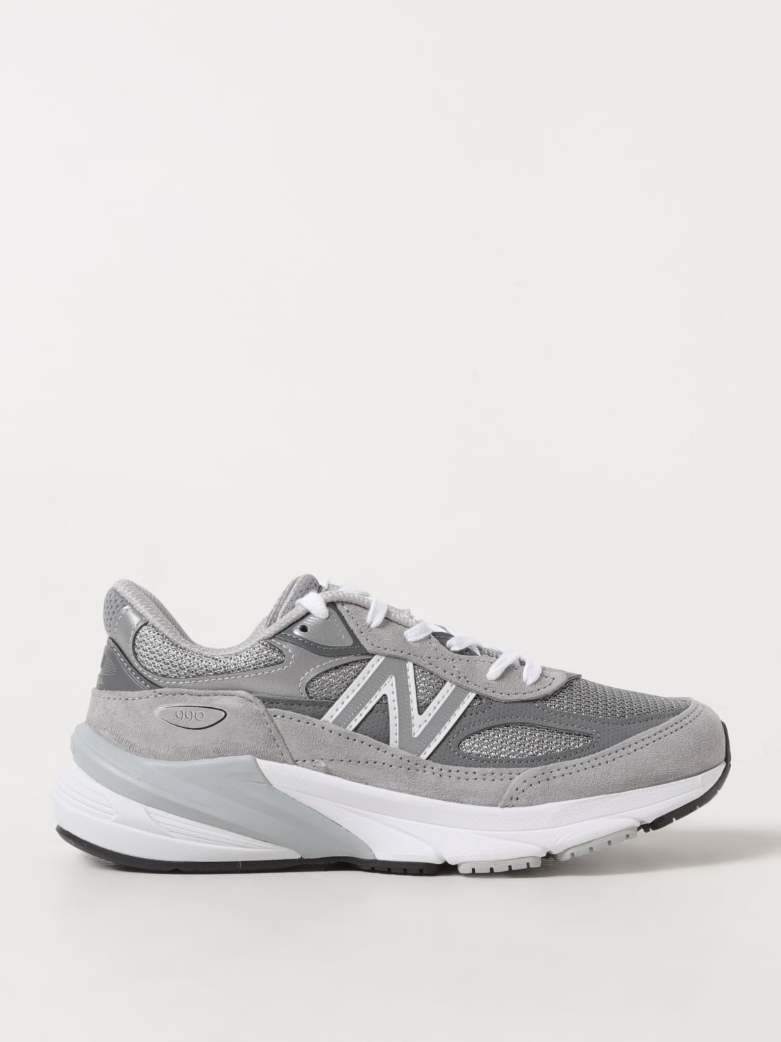 NEW BALANCE SNEAKERS: Sneakers 990 Made In USA New Balance in mesh e camoscio, Grigio - Img 1