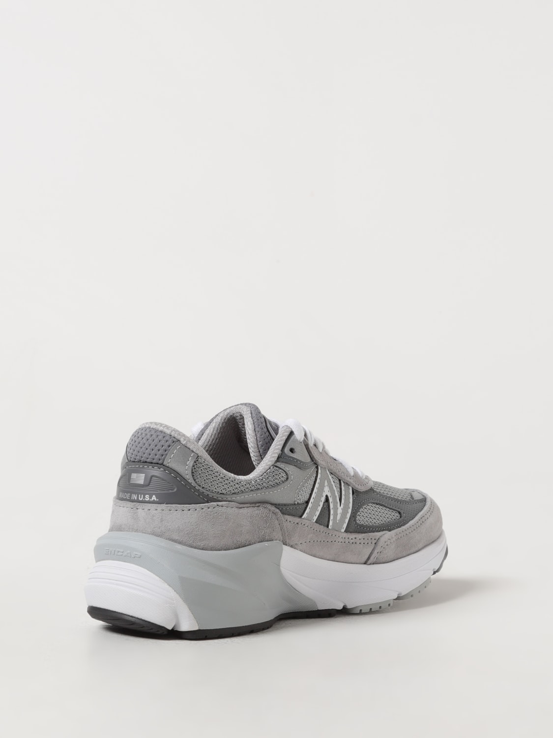 NEW BALANCE SNEAKERS: Sneakers 990 Made In USA New Balance in mesh e camoscio, Grigio - Img 3