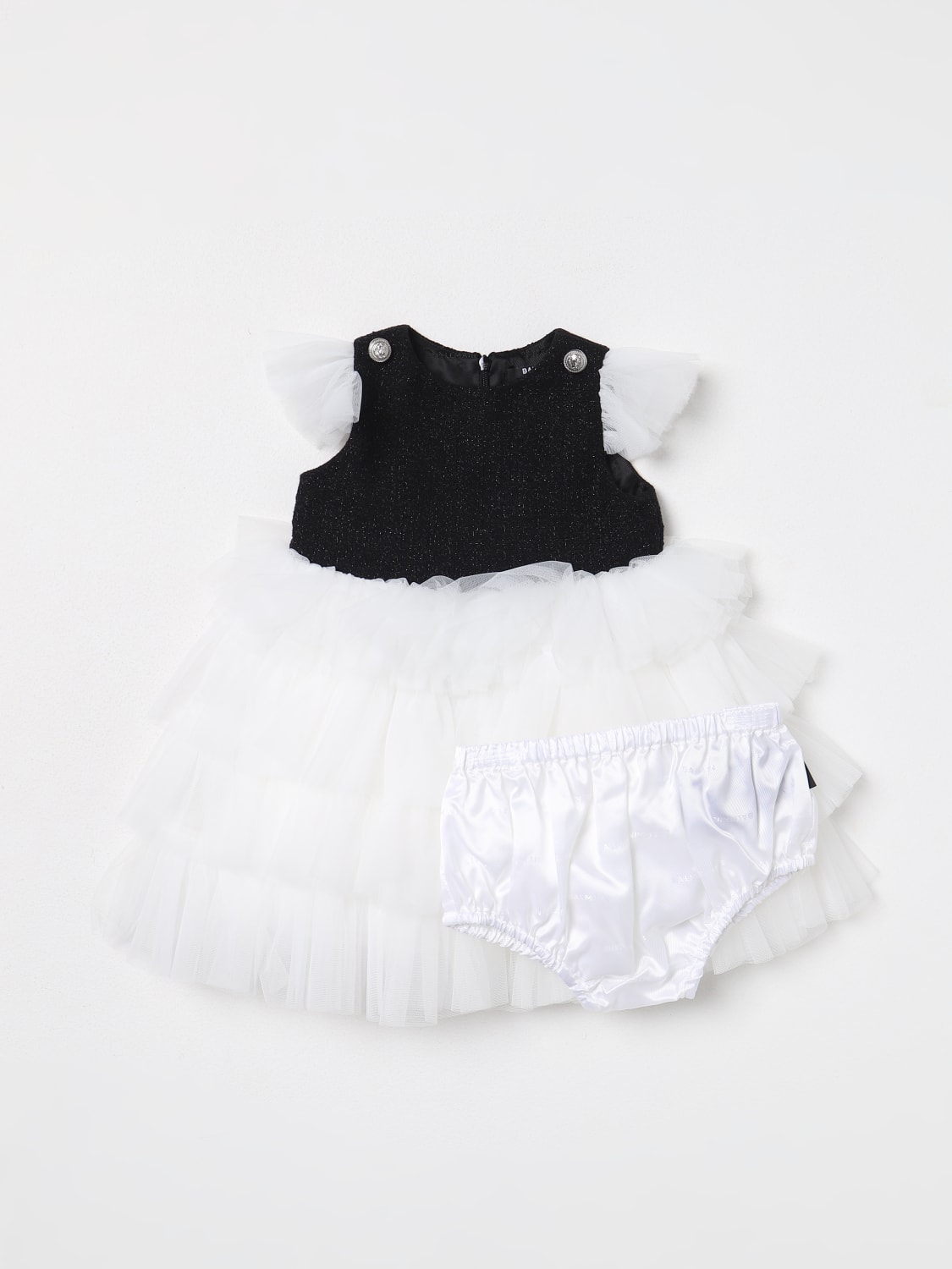 BALMAIN ROMPER: Romper kids Balmain Kids, Black - Img 1