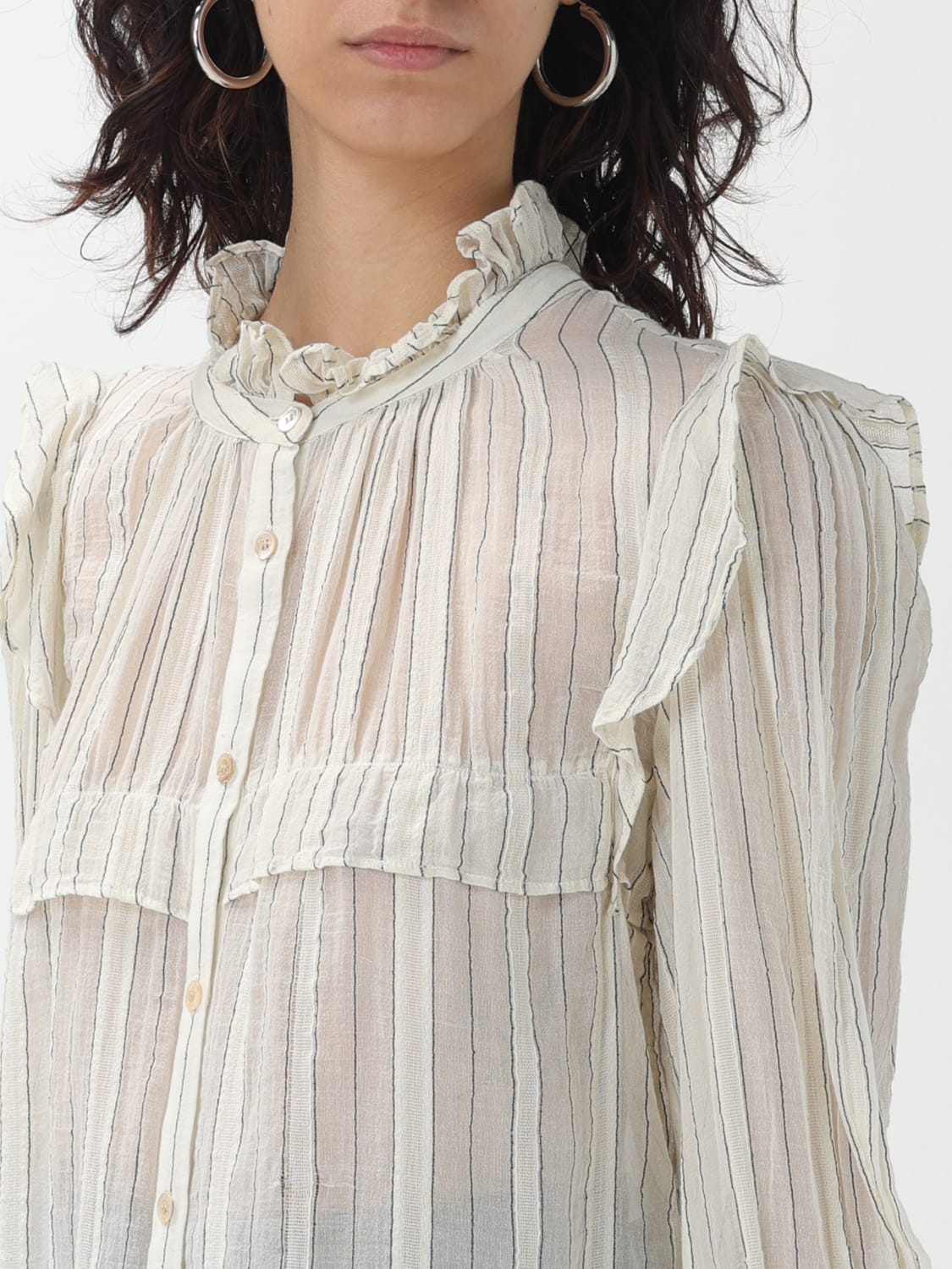 ISABEL MARANT ETOILE CAMISA: Camisa mujer Isabel Marant Etoile, Natural - Img 3