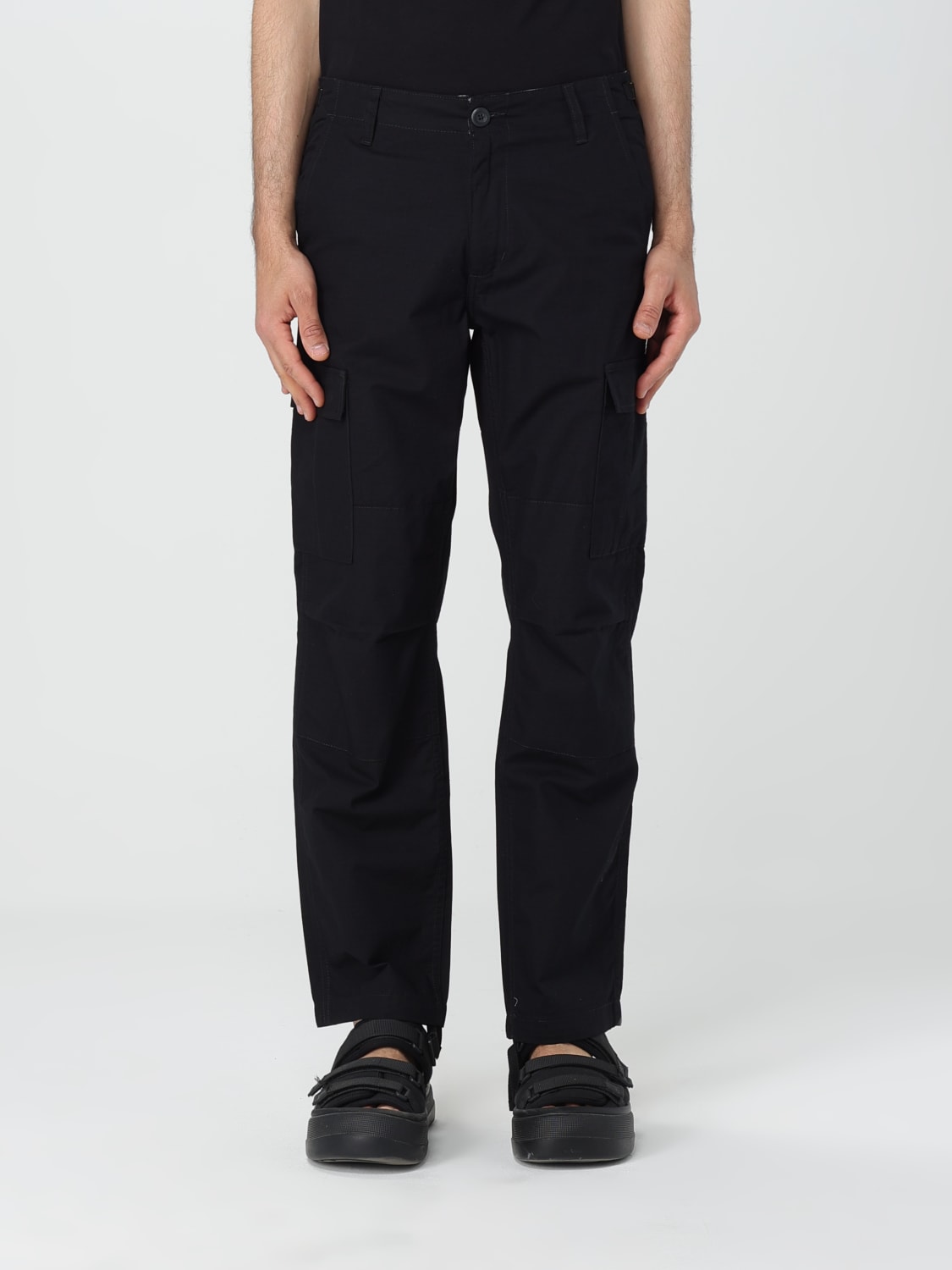 CARHARTT WIP: Pants men - Black | Carhartt Wip pants I032468 online at ...