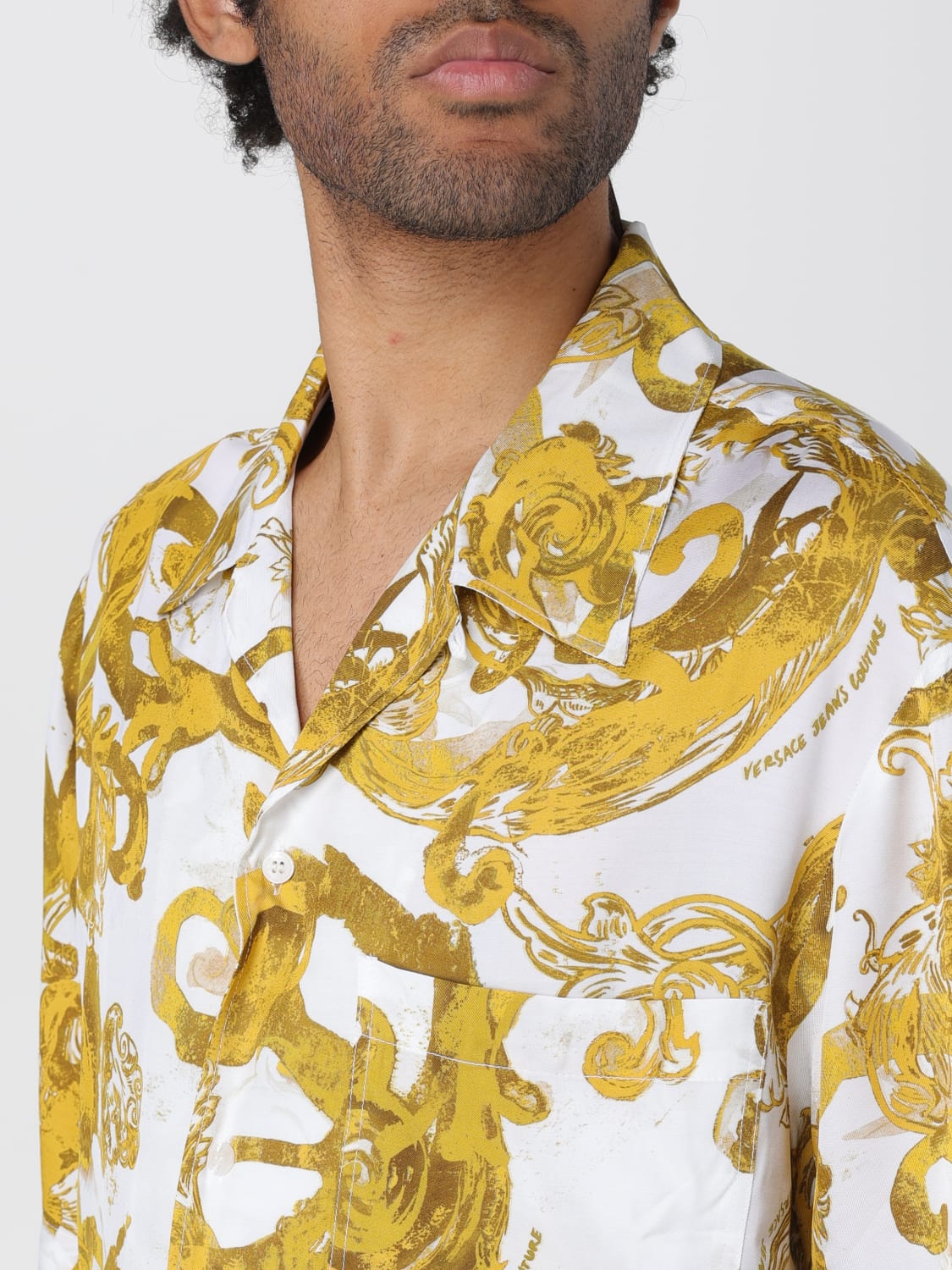 VERSACE JEANS COUTURE SHIRT: Shirt men Versace Jeans Couture, White - Img 3