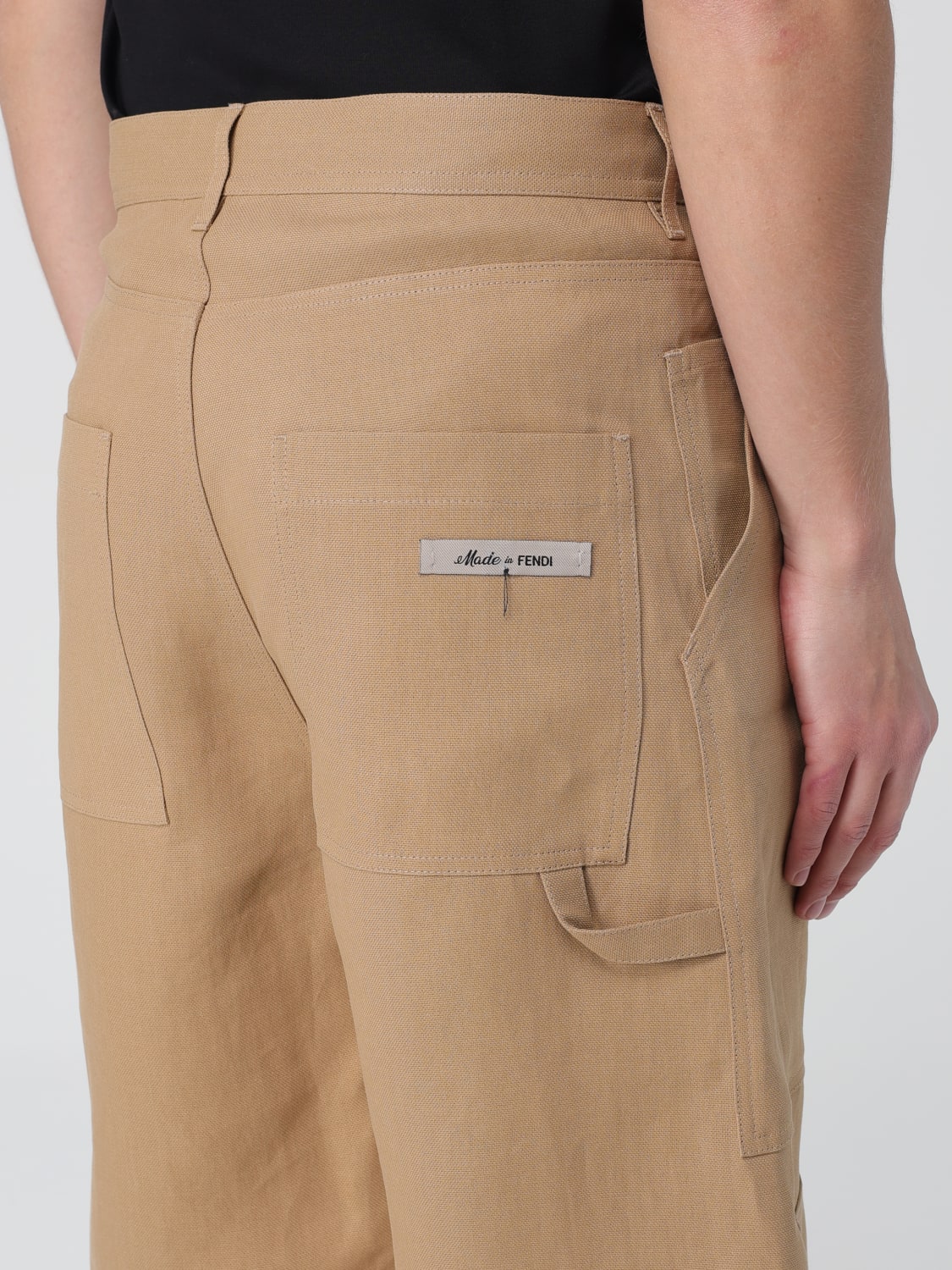 FENDI PANTALONES CORTOS: Pantalones cortos hombre Fendi, Beige - Img 5