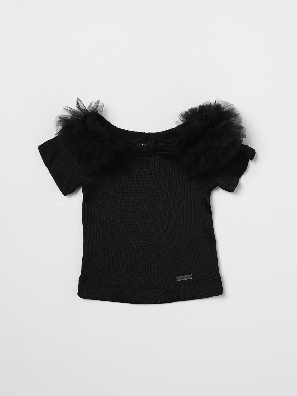 MONNALISA TOP: Top kids Monnalisa, Black - Img 1