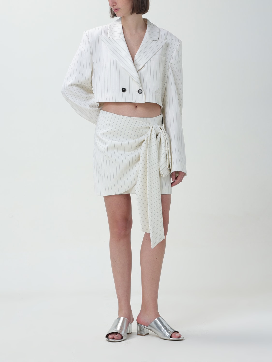 MSGM SKIRT: Skirt woman MSGM, White - Img 2