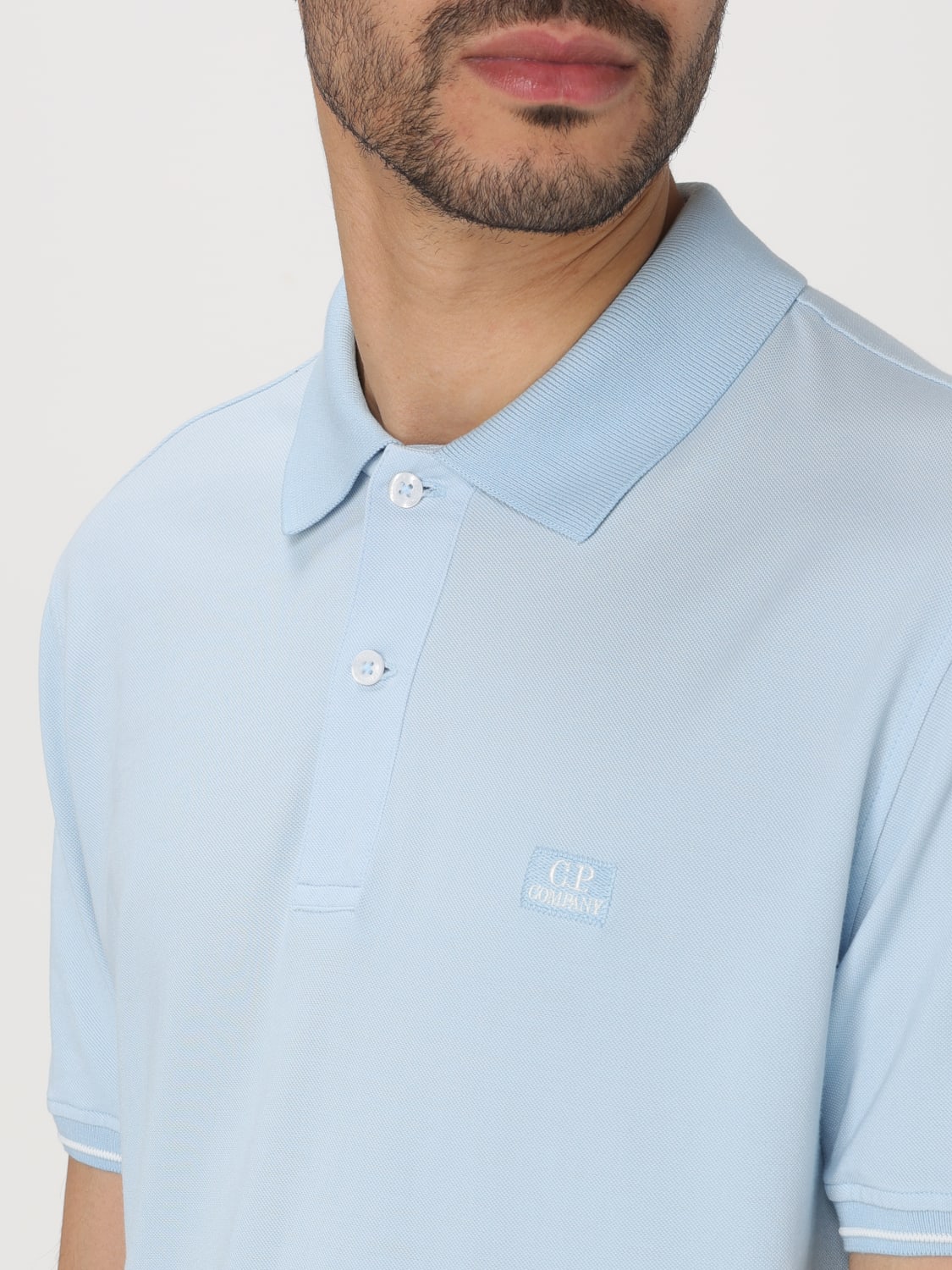 C.P. COMPANY：ポロシャツ メンズ - ブルー | GIGLIO.COM