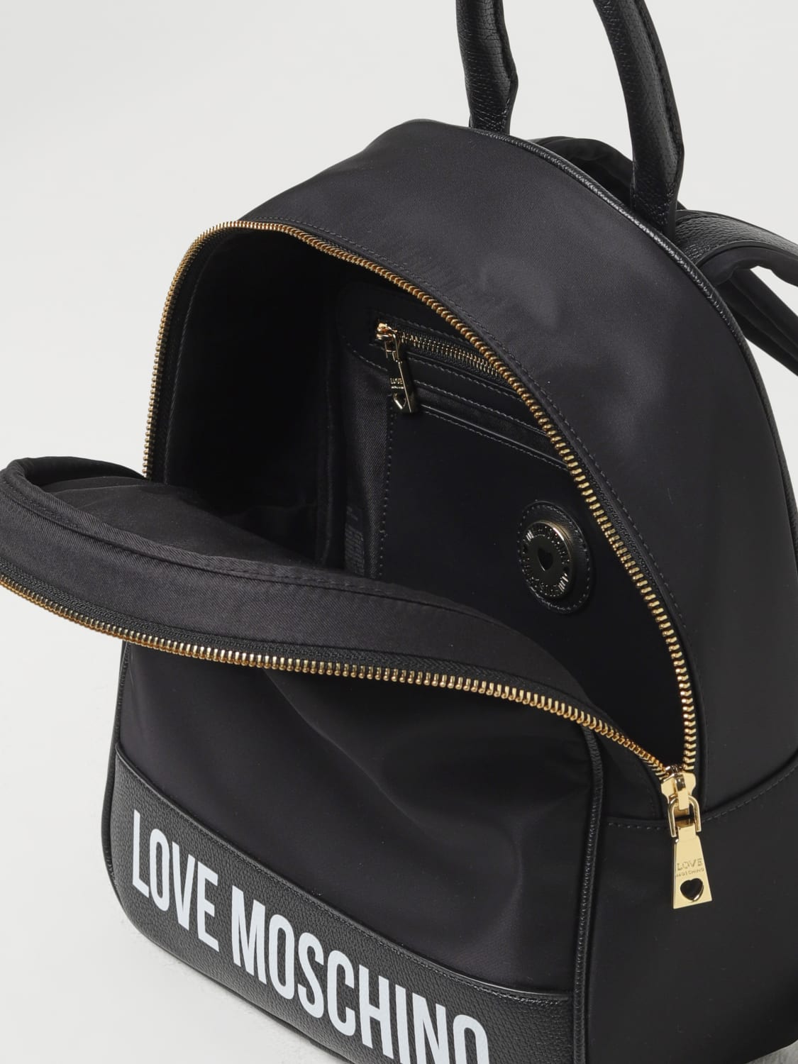 LOVE MOSCHINO MOCHILA: Bolso de mano mujer Love Moschino, Negro - Img 4