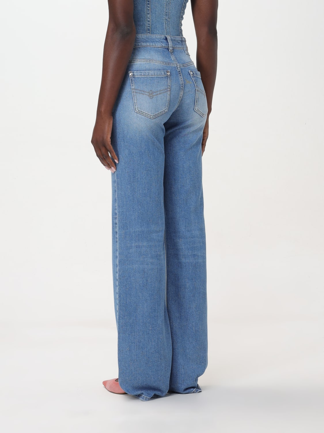 BLUMARINE JEANS: Pants woman Blumarine, Denim - Img 3