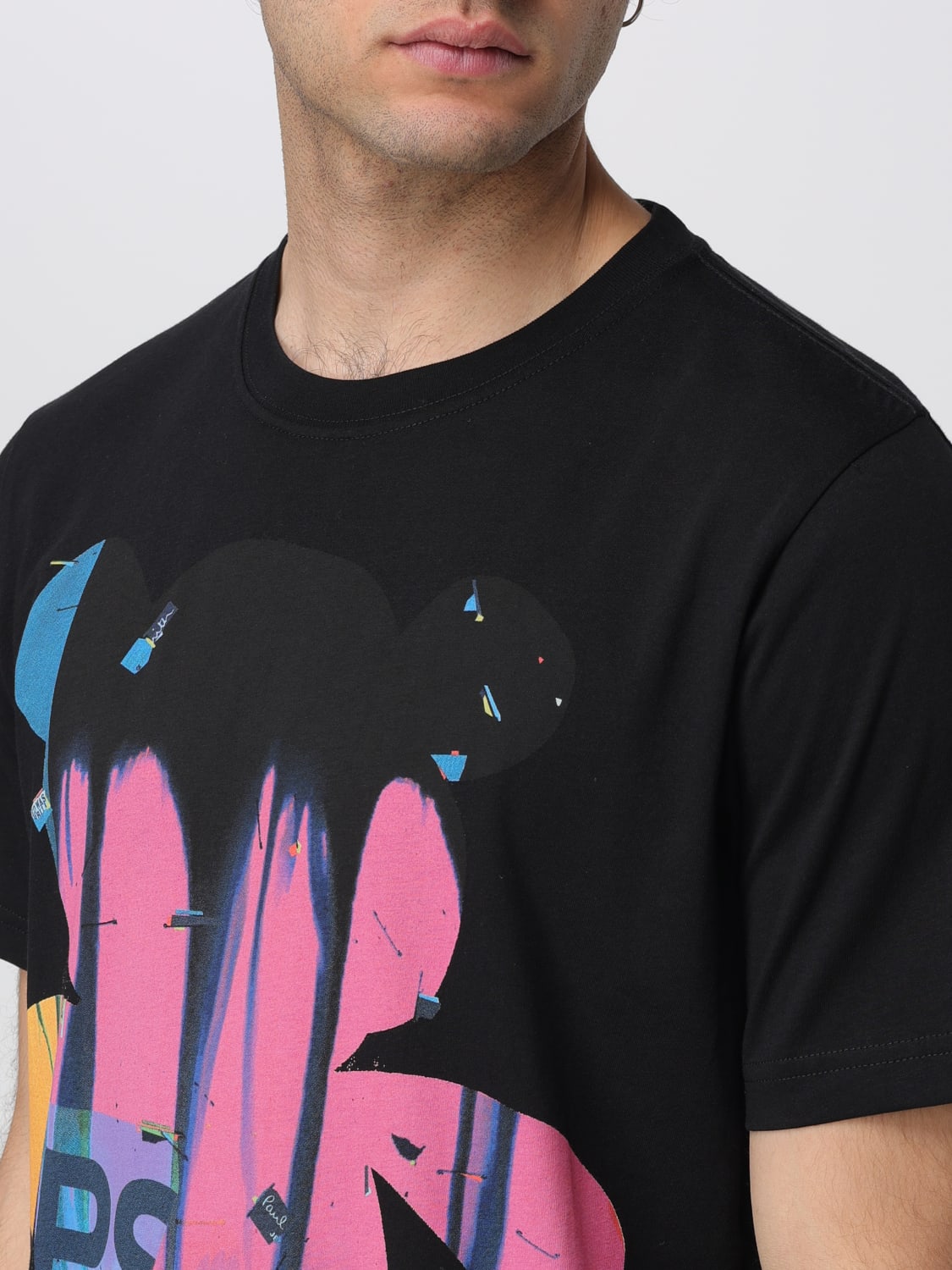 PS PAUL SMITH T-SHIRT: T-shirt herren Ps Paul Smith, Schwarz - Img 3