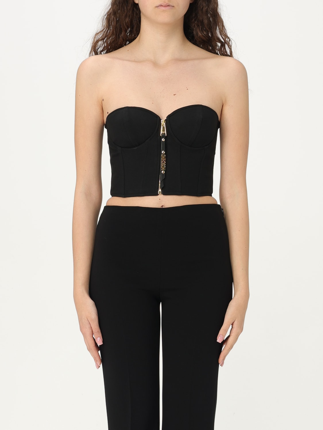 MOSCHINO COUTURE TOP: Top femme Moschino Couture, Noir - Img 1