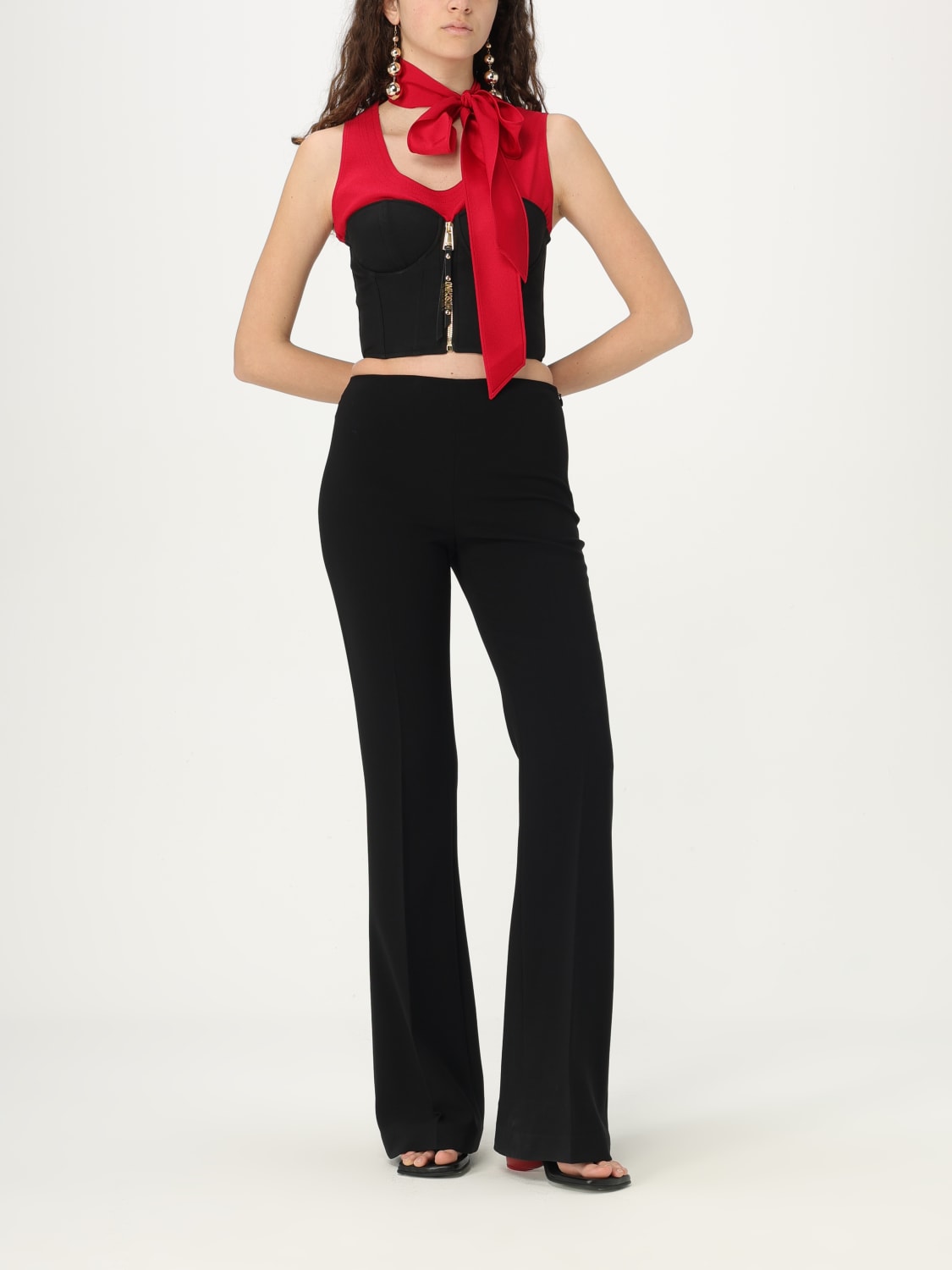 MOSCHINO COUTURE TOP: Top femme Moschino Couture, Noir - Img 2