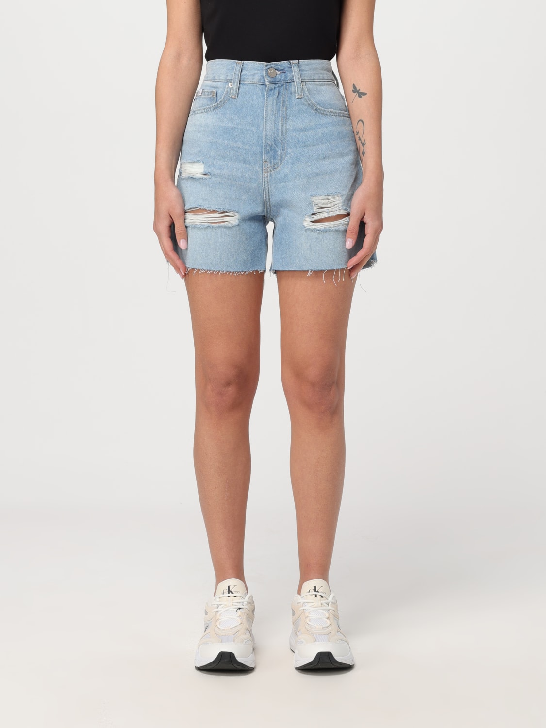 CALVIN KLEIN SHORTS: Shorts damen Ck Jeans, Denim - Img 1