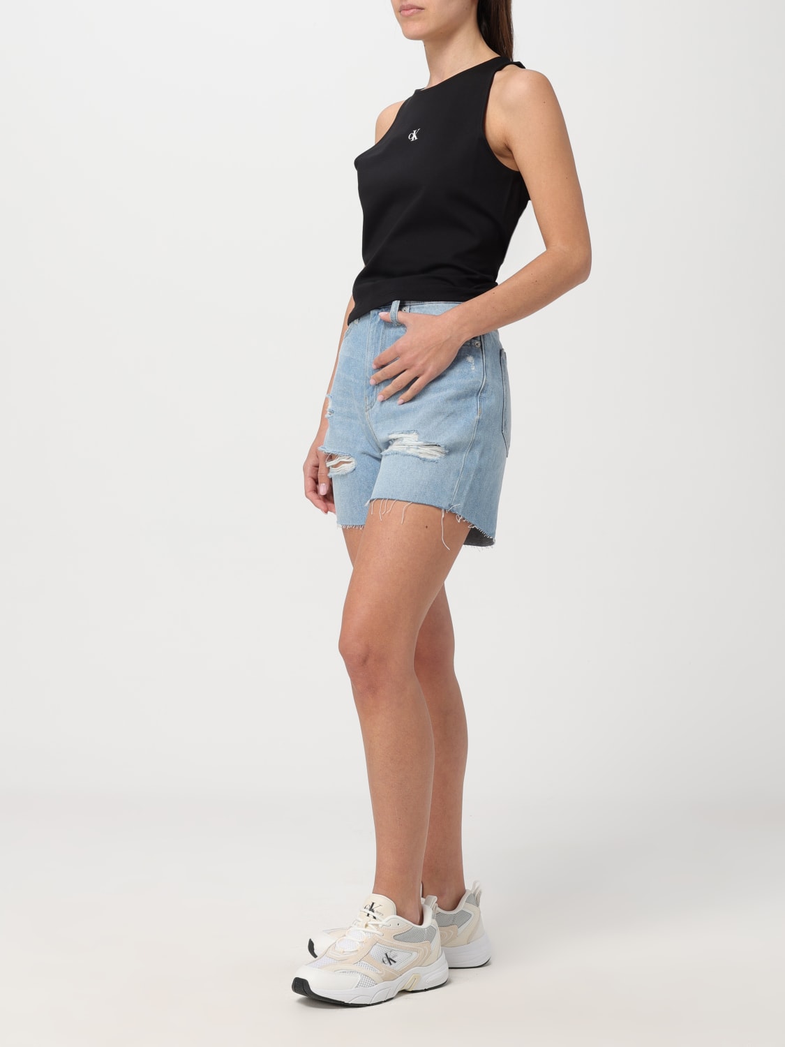 CALVIN KLEIN SHORTS: Shorts damen Ck Jeans, Denim - Img 2