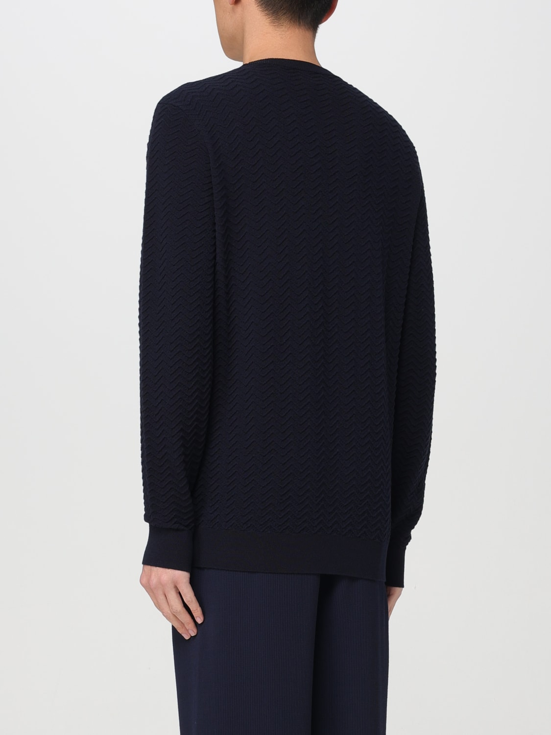 GIORGIO ARMANI SWEATSHIRT: Sweatshirt men Giorgio Armani, Blue - Img 3