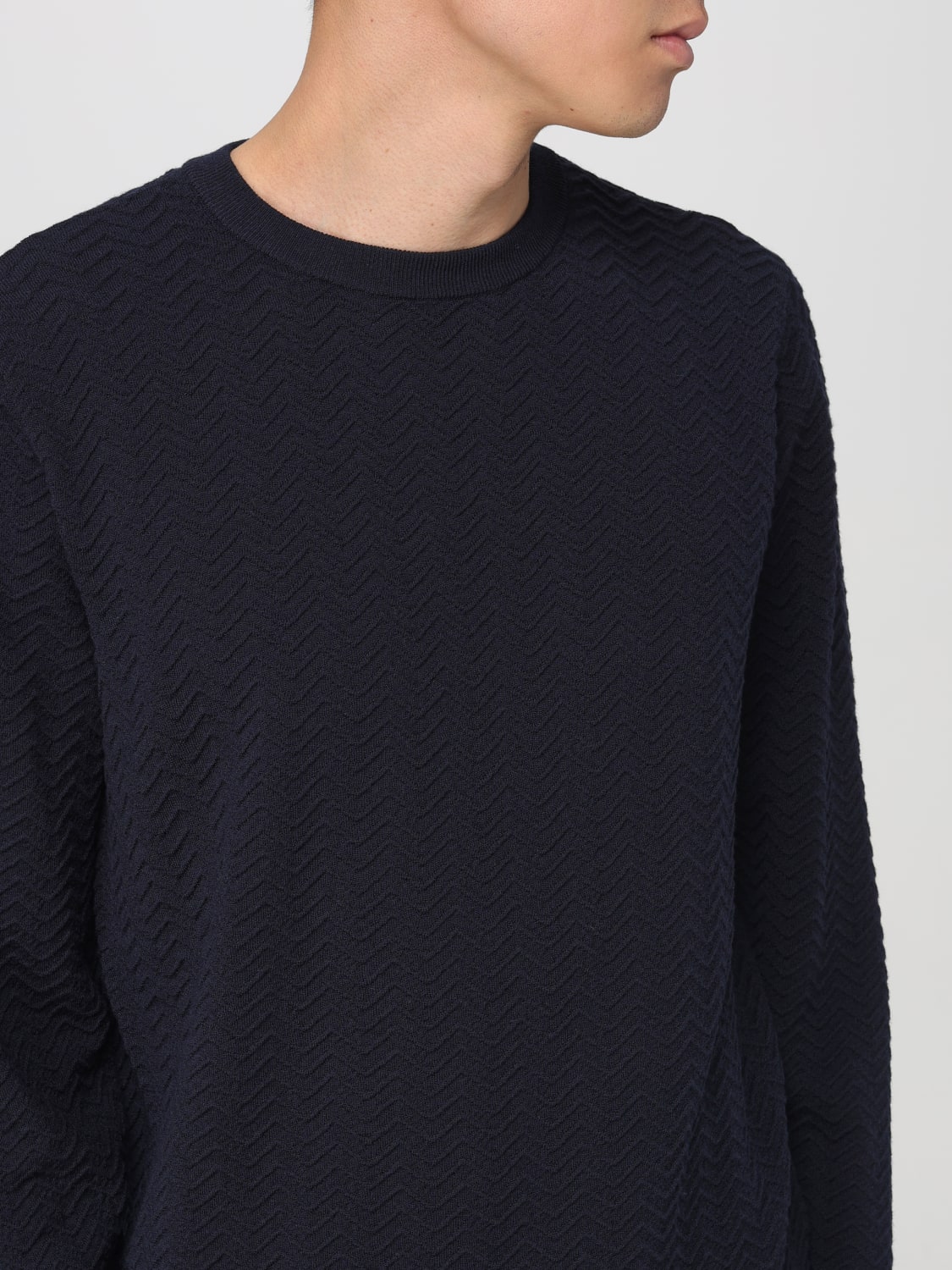 GIORGIO ARMANI SWEATSHIRT: Sweatshirt men Giorgio Armani, Blue - Img 5