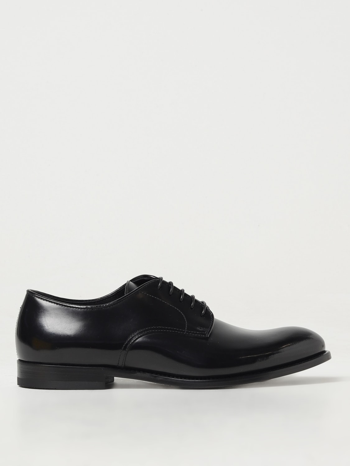 DOUCAL'S SCARPE STRINGATE: Derby Doucal's in pelle spazzolata, Nero - Img 1