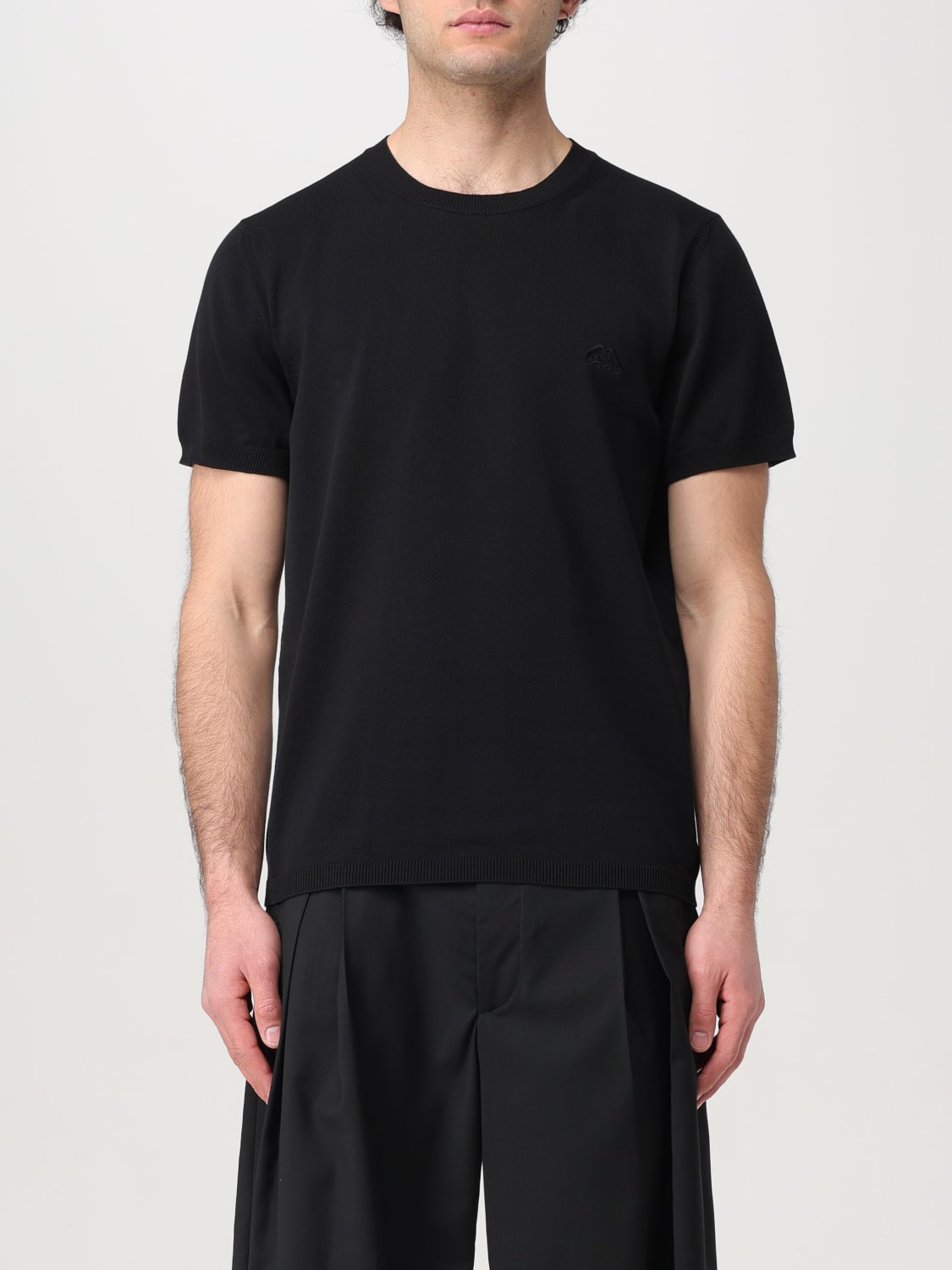 ALEXANDER MCQUEEN: T-shirt men - Black | Alexander McQueen t-shirt  782326Q1A83 online at GIGLIO.COM