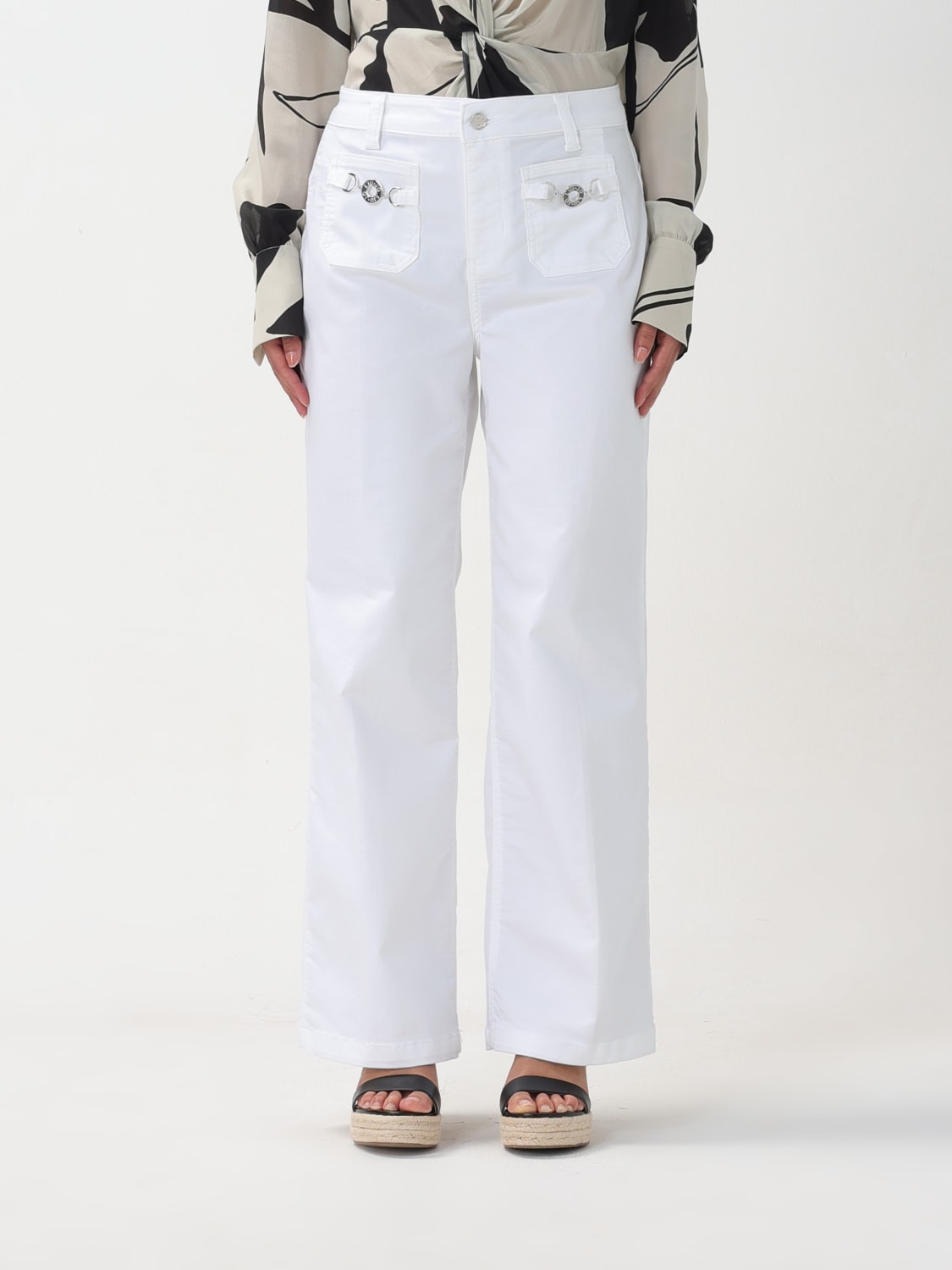 LIU JO PANTS: Jeans woman Liu Jo, White - Img 1