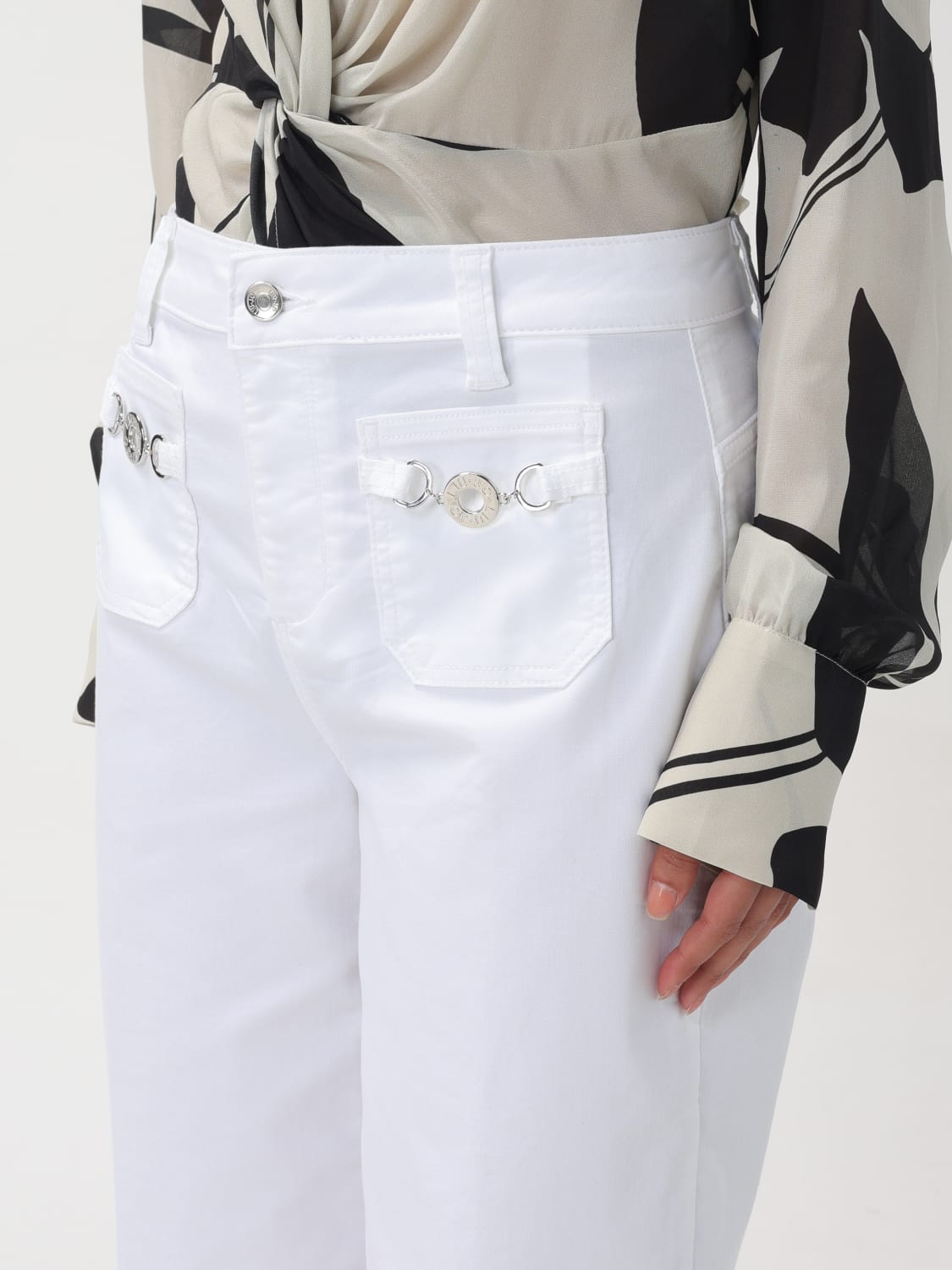 LIU JO PANTS: Jeans woman Liu Jo, White - Img 3