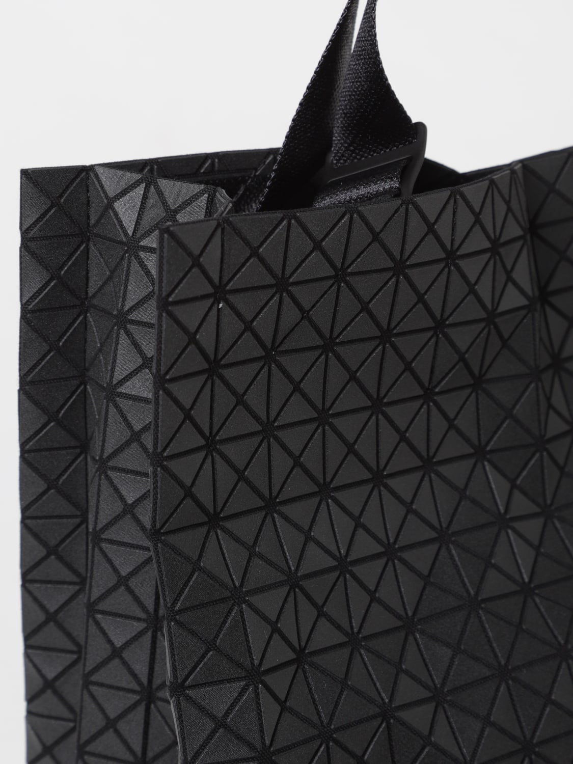 BAO BAO ISSEY MIYAKE Black & Off-White Row Metallic Messenger Bag