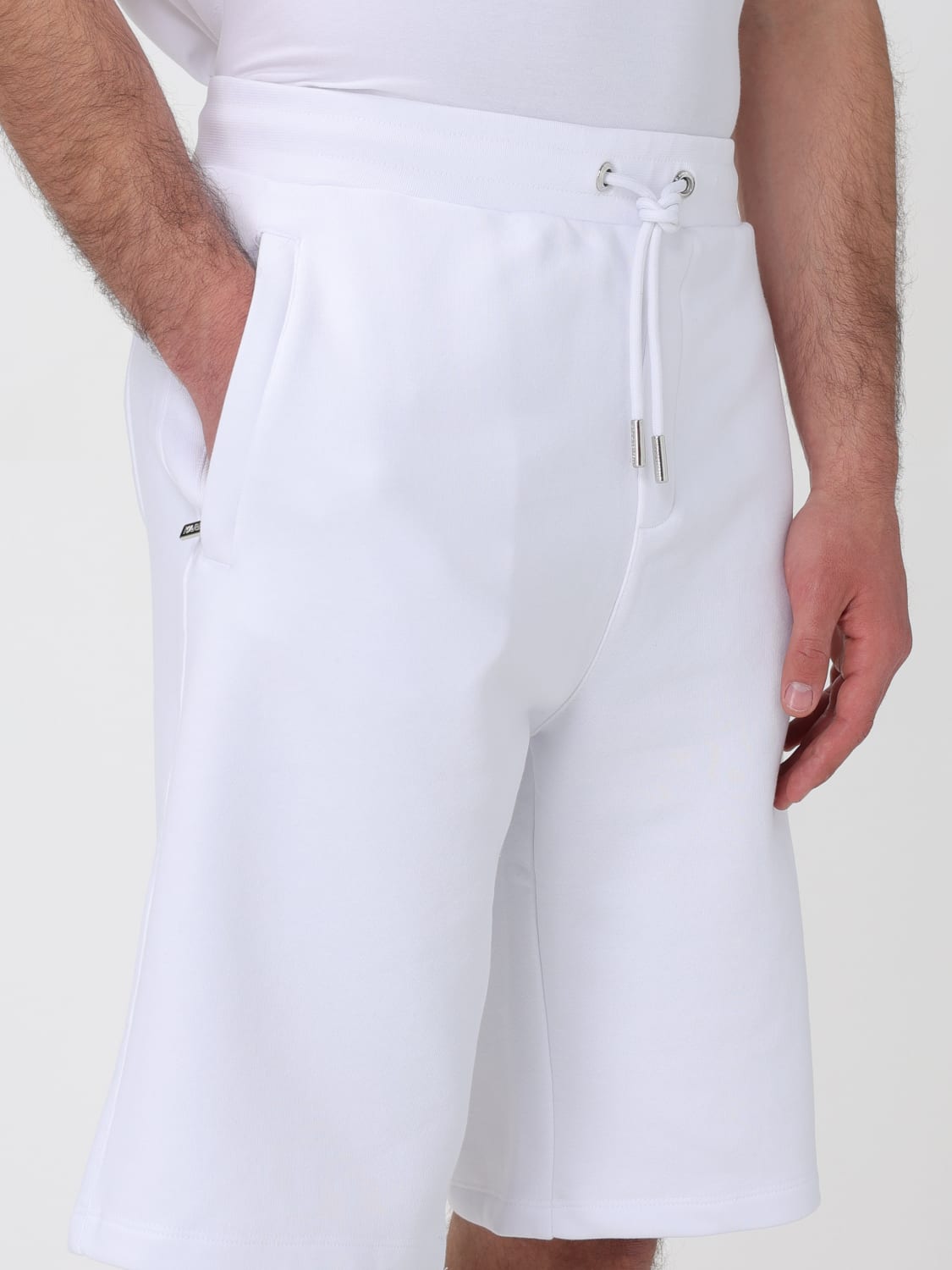 KARL LAGERFELD PANTALONCINO: Bermuda Karl Lagerfeld in cotone , Bianco - Img 3