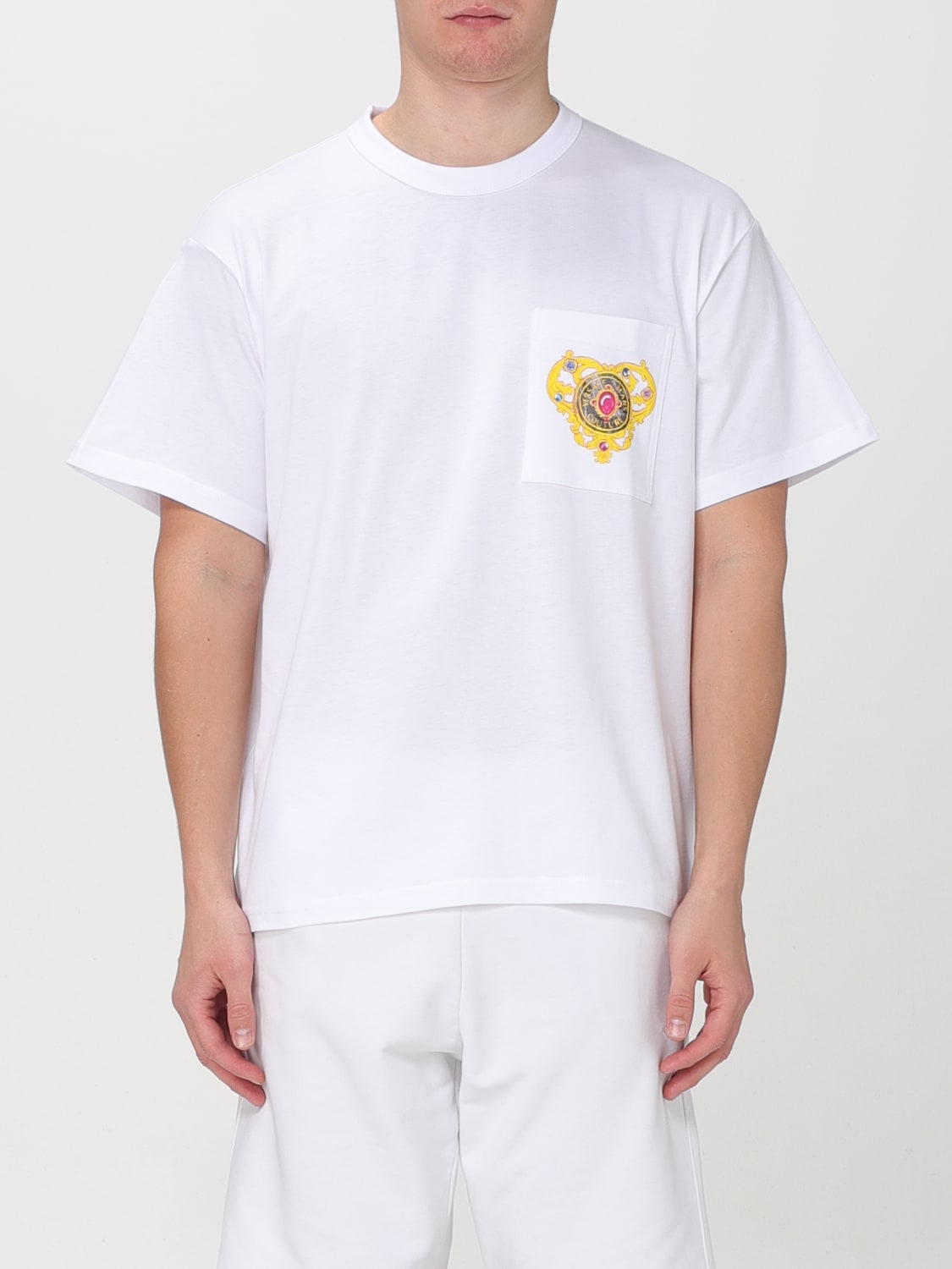 Giglio T-shirt Versace Jeans Couture in cotone con stampa