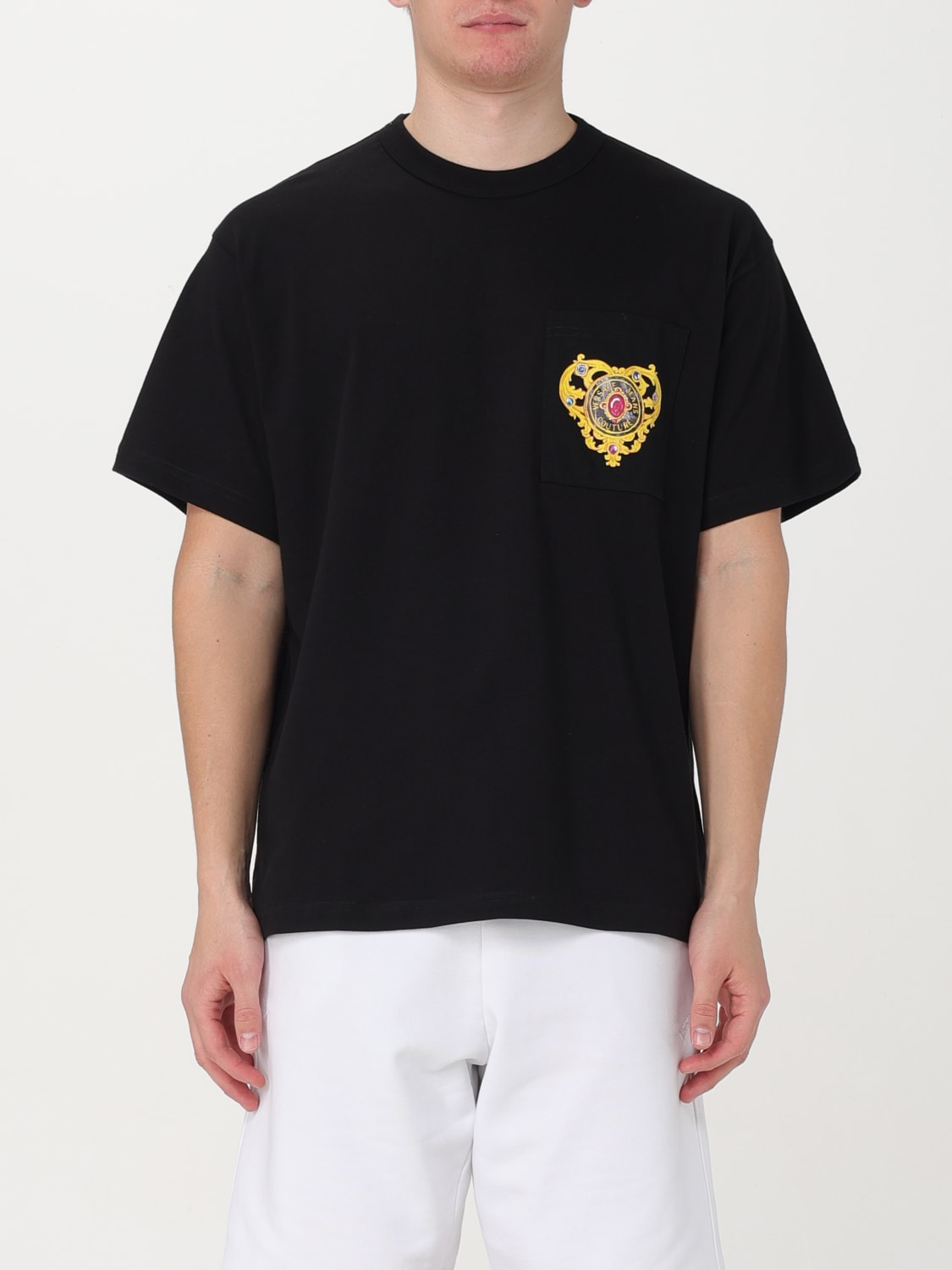 Giglio T-shirt Versace Jeans Couture in cotone con stampa