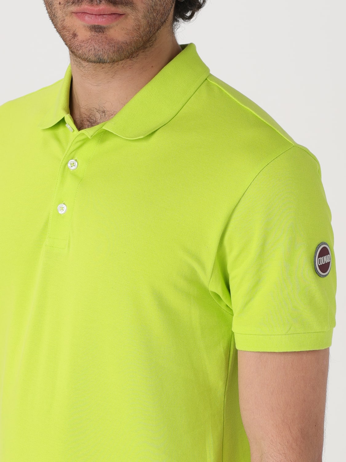 COLMAR POLO: Polo Colmar in cotone con logo , Verde - Img 3