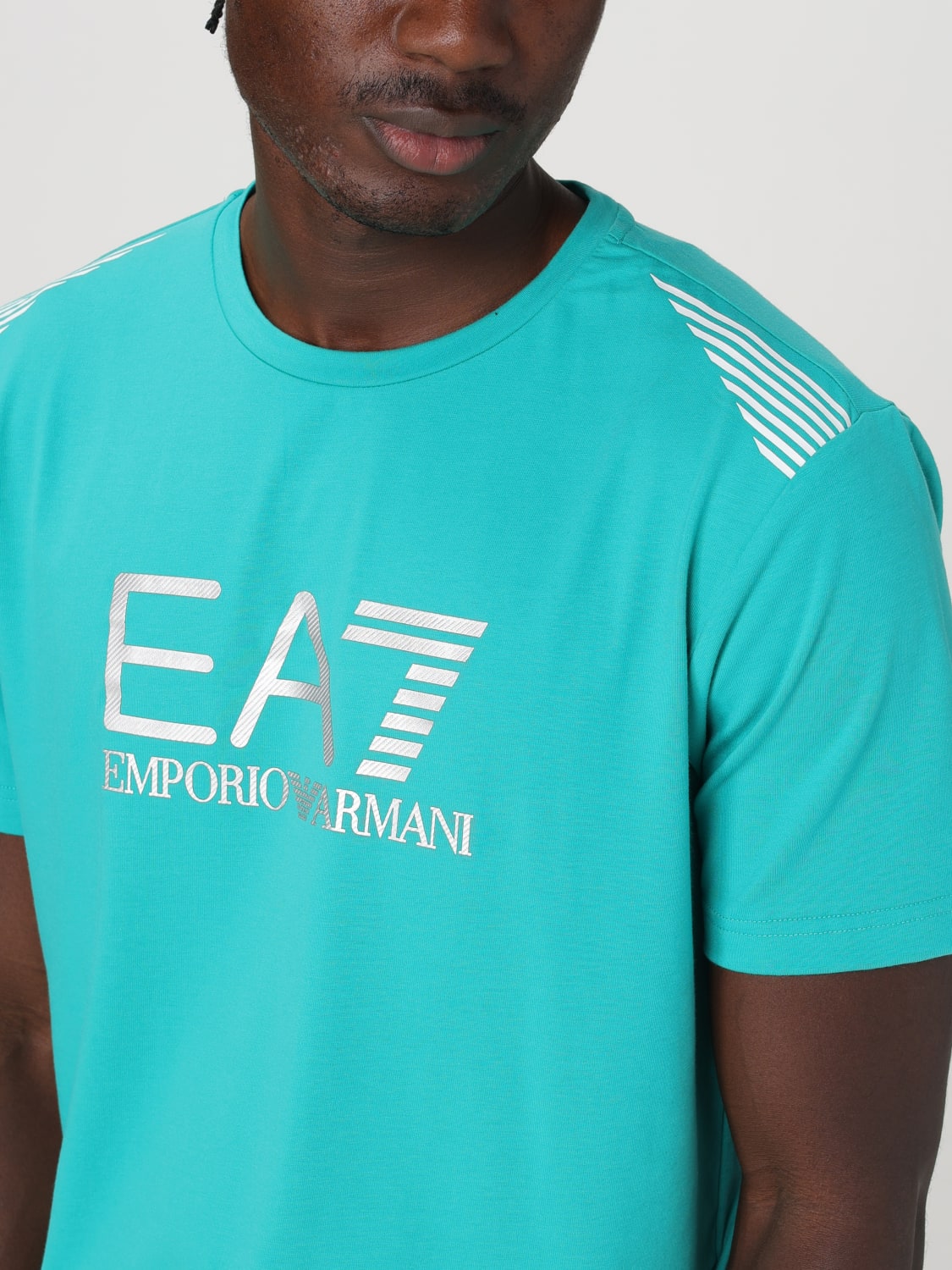 EA7 T-SHIRT: T-shirt men Ea7, Water - Img 3