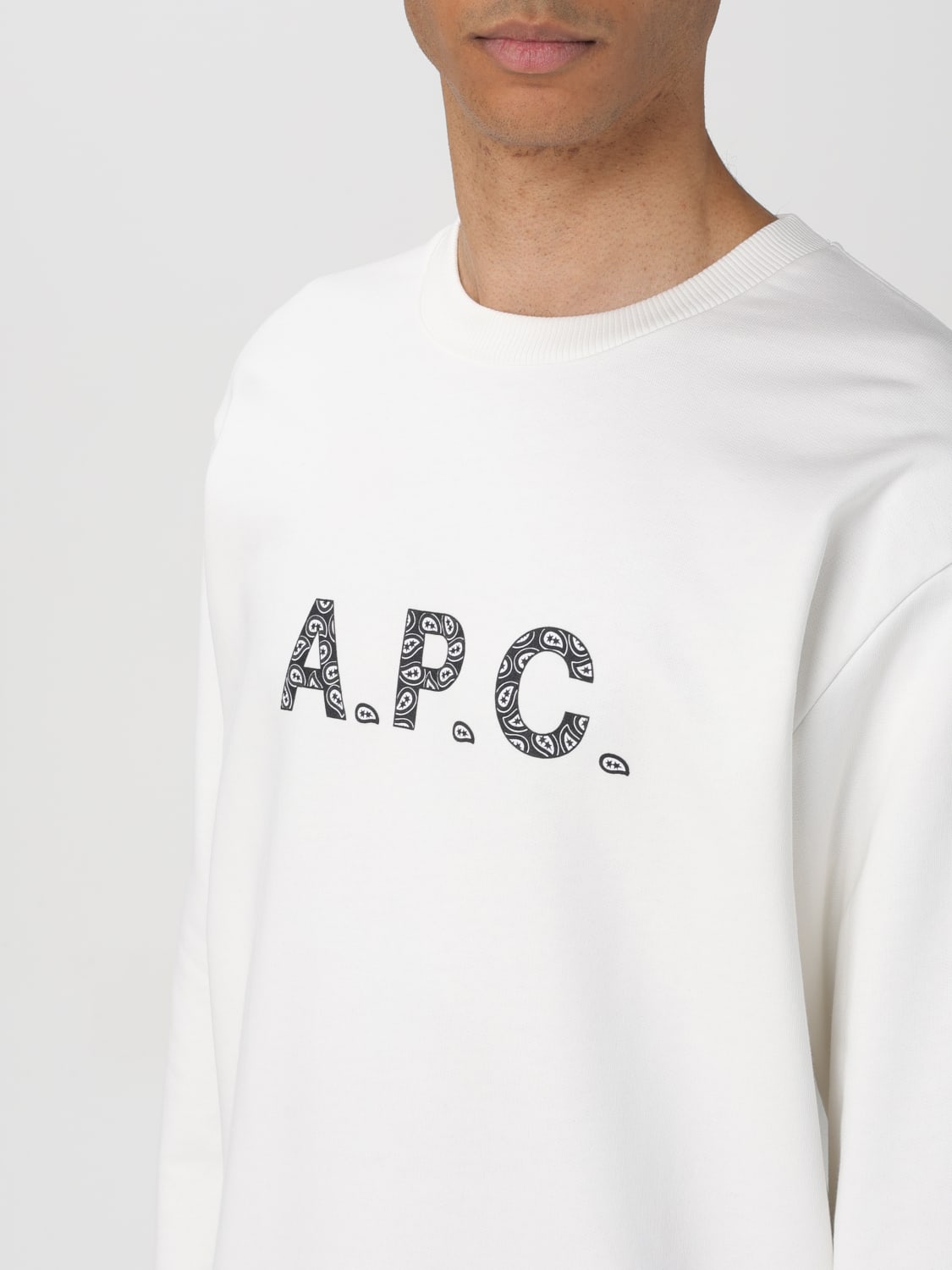 A.P.C. SWEATSHIRT: Sweatshirt men A.P.C., White - Img 3