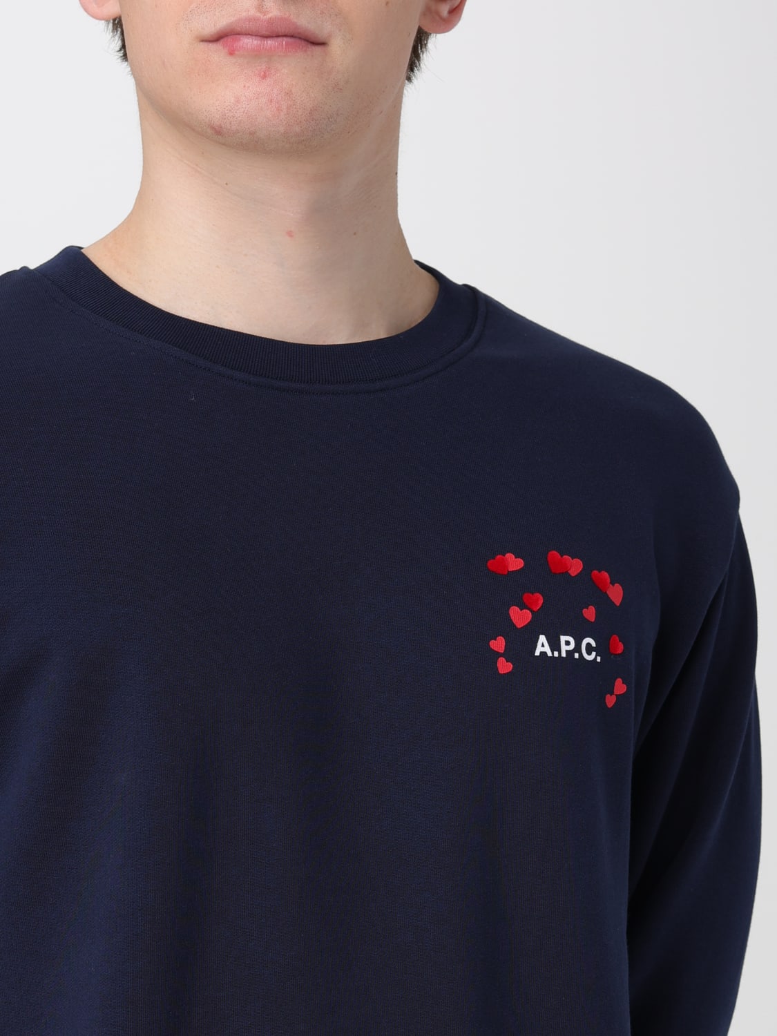 A.P.C. スウェットシャツ: スウェットシャツ メンズ A.P.C., ブルー - Img 4