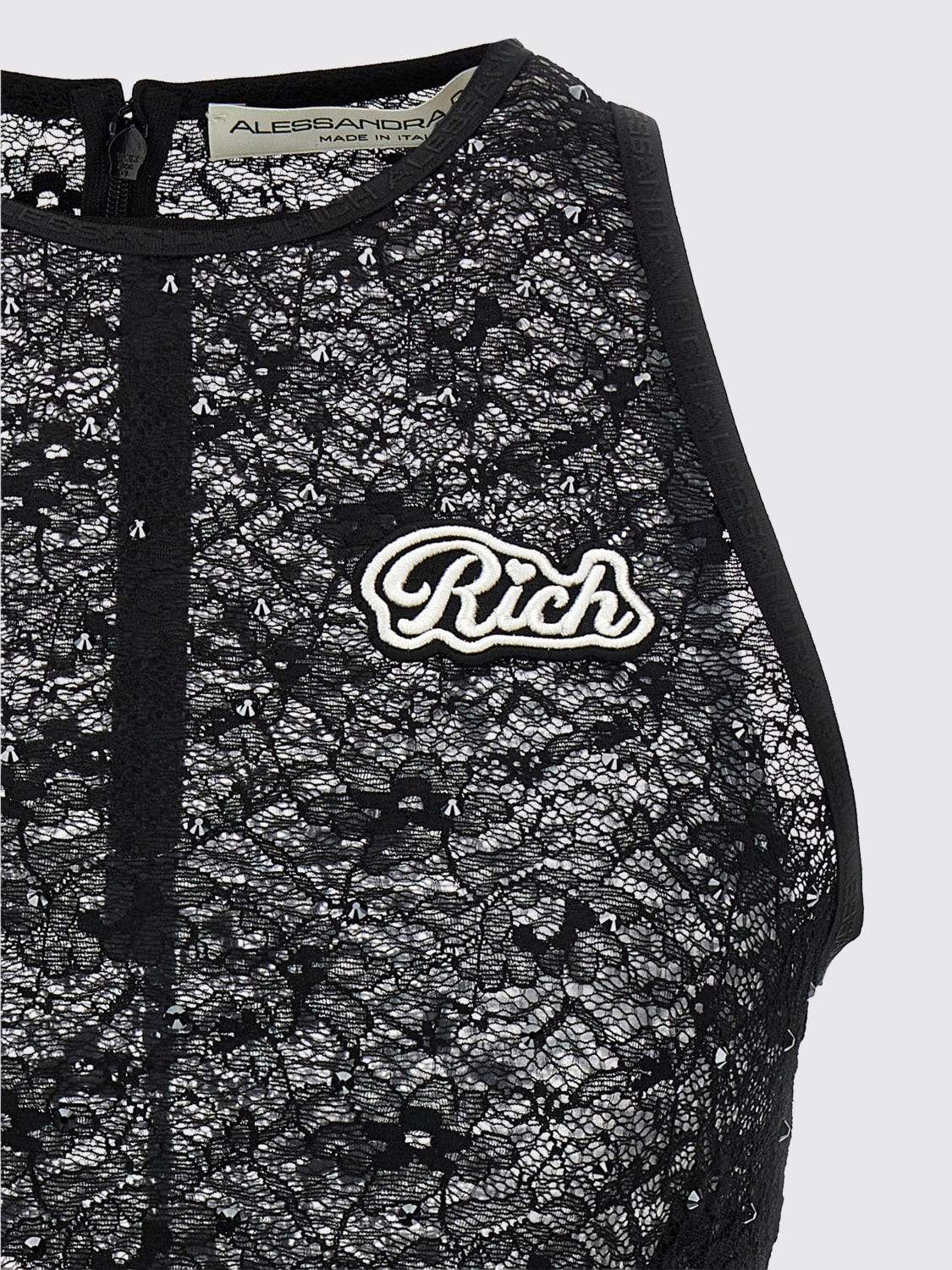 ALESSANDRA RICH TOP: Top damen Alessandra Rich, Schwarz - Img 3