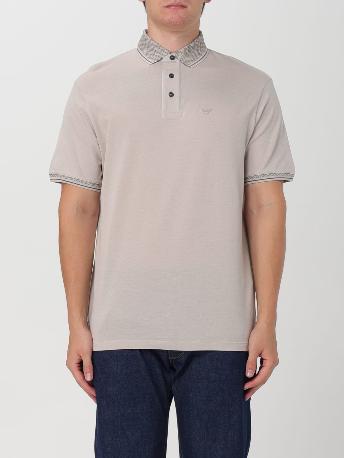 Giglio Polo Emporio Armani in piquet di cotone