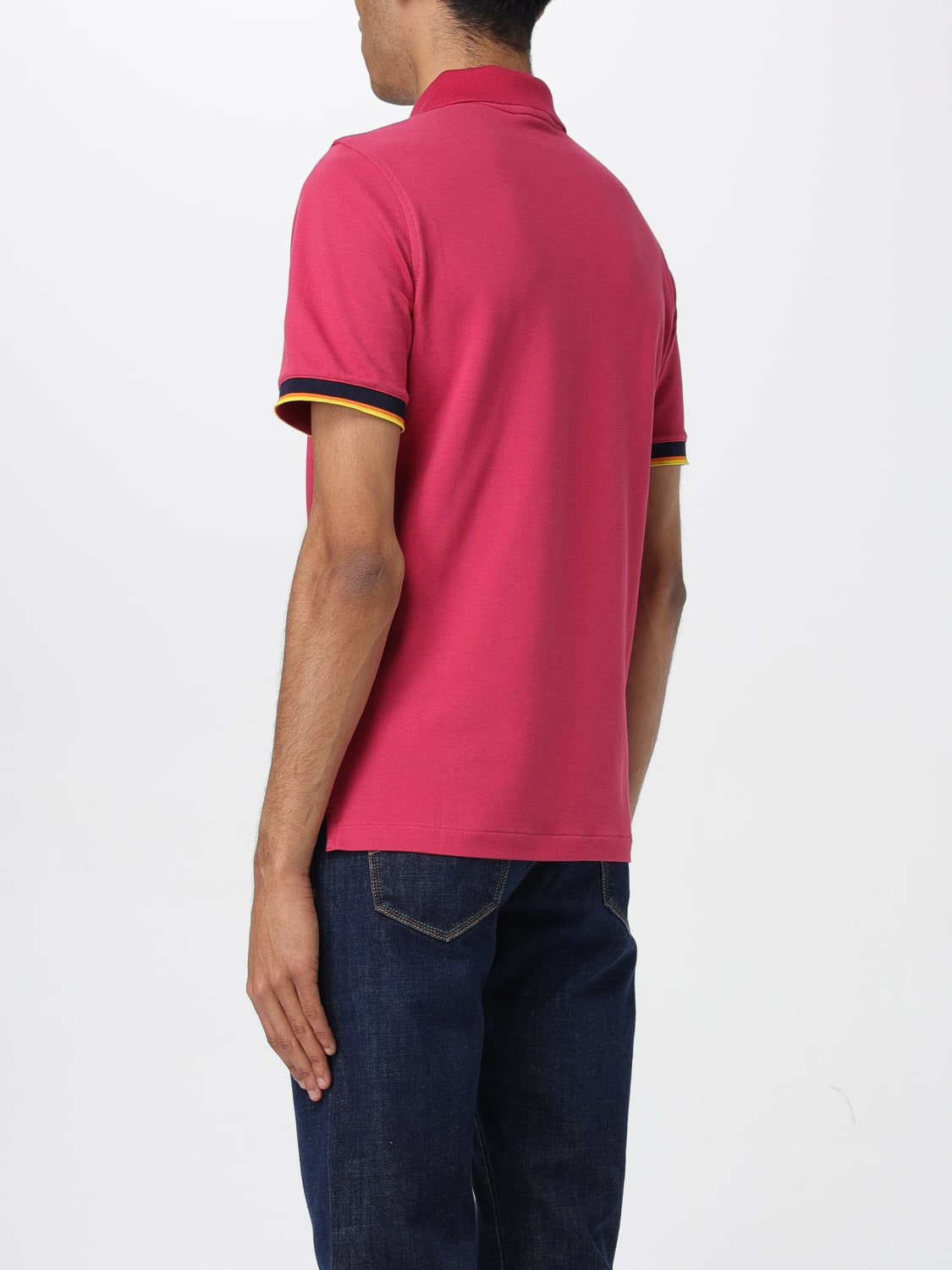 K-WAY POLO SHIRT: T-shirt men K-way, Pink - Img 2