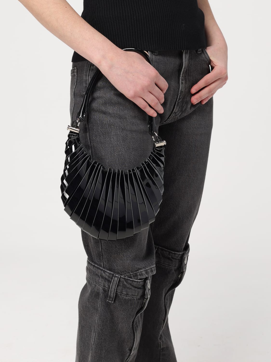 COPERNI: Shoulder bag woman - Black | Coperni mini bag