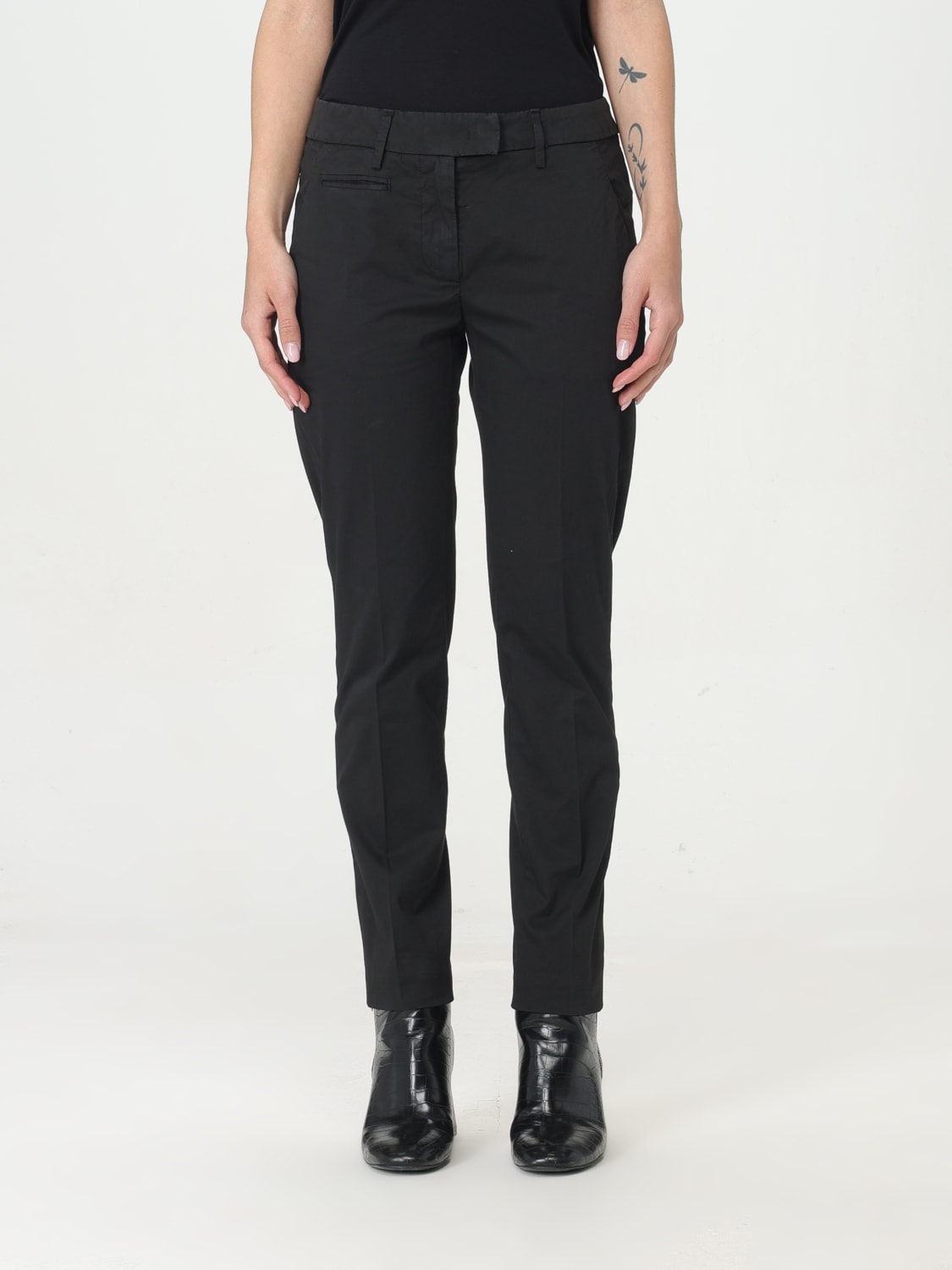 DONDUP PANTALONE: Pantalone Dondup in cotone , Nero - Img 1