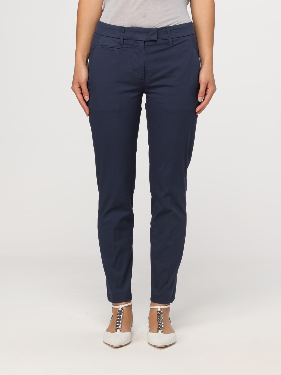 DONDUP PANTALONE: Pantalone Dondup in cotone , Azzurro - Img 1