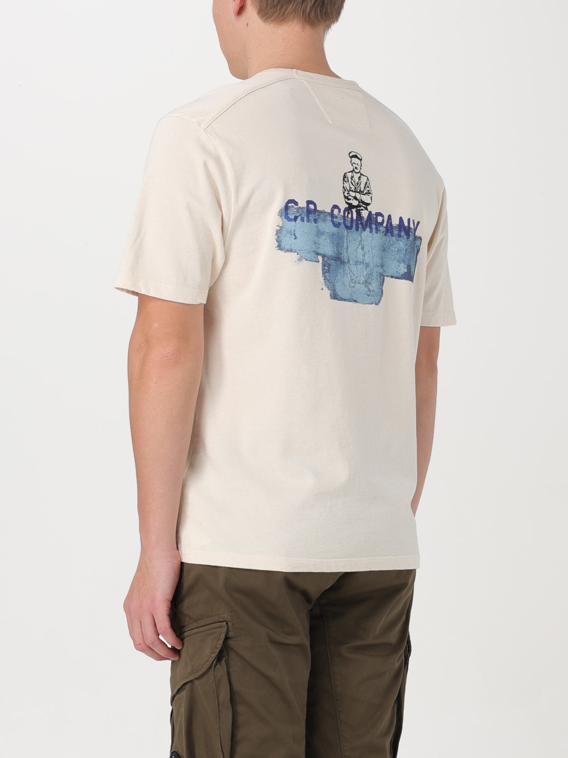 Tシャツ・カットソー C.P. COMPANY Men T-shirt Pistachio 16CMTS275A110094W 402 C.P. COMPANY: T-shirt men - Pistachio | C.P. Company t-shirt