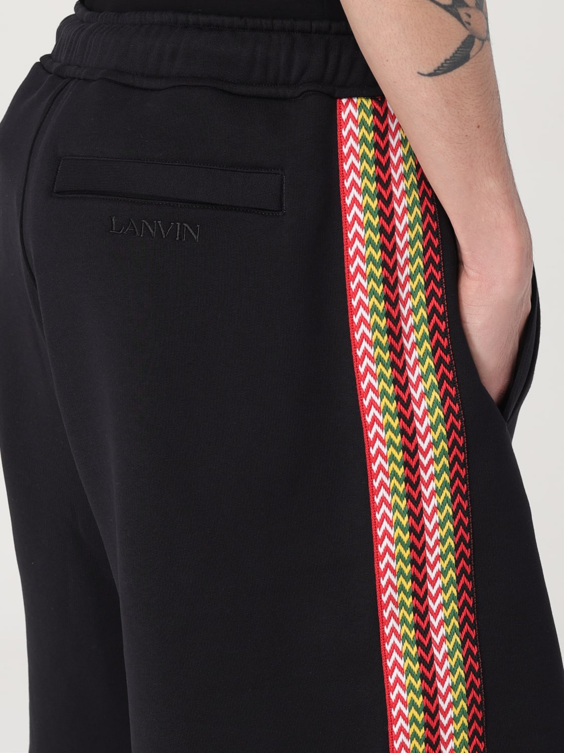 LANVIN：ショートパンツ メンズ - ブラック | GIGLIO.COM