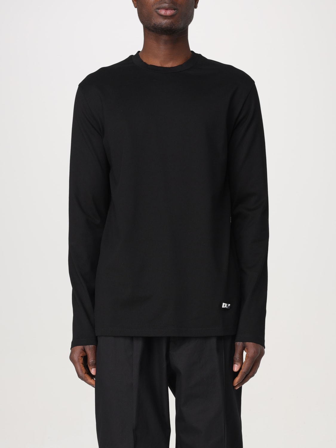 Jil Sander Outlet: T-shirt men - Black | Jil Sander t-shirt ...