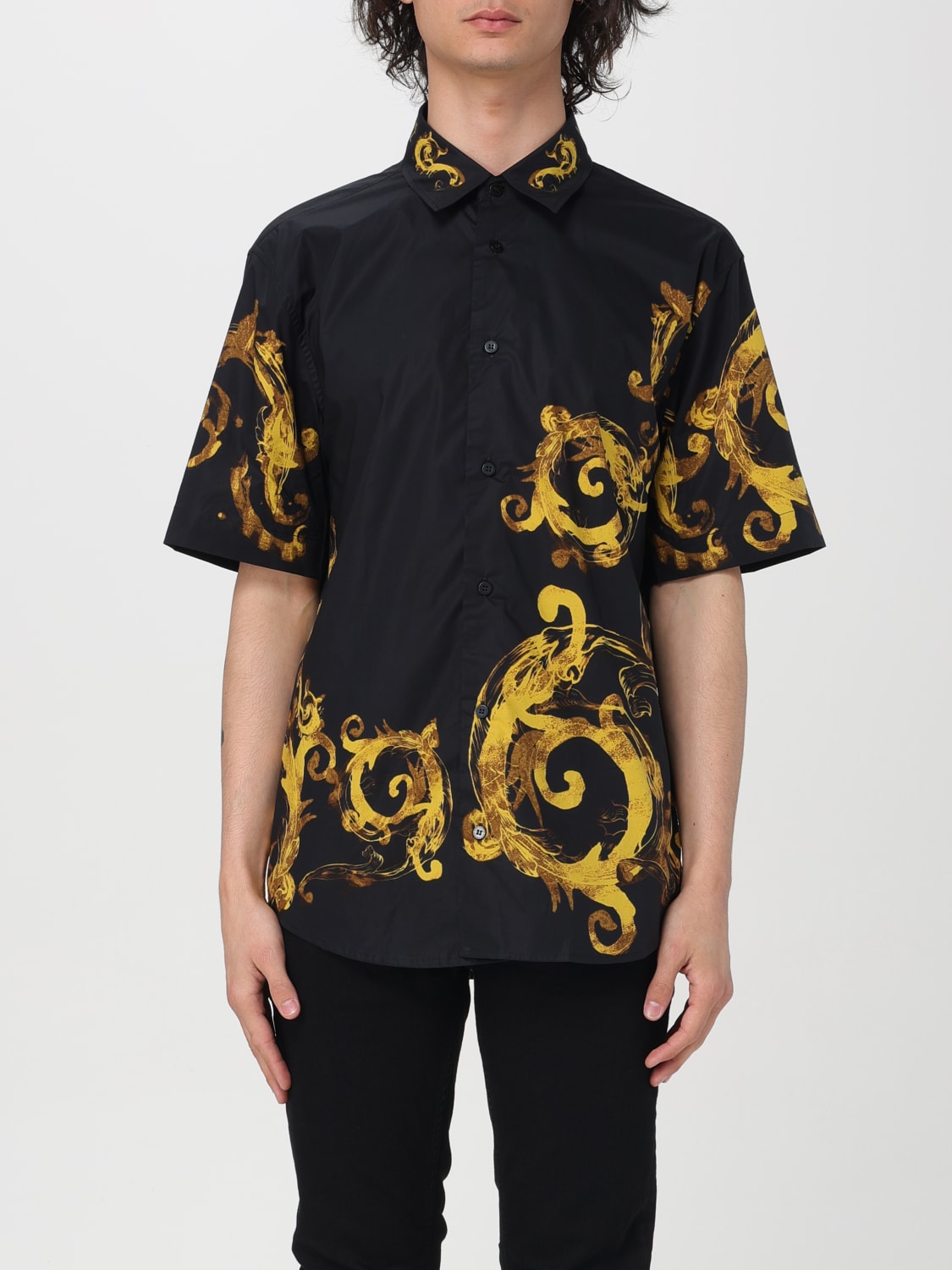 VERSACE JEANS COUTURE SHIRT: Shirt men Versace Jeans Couture, Black - Img 1